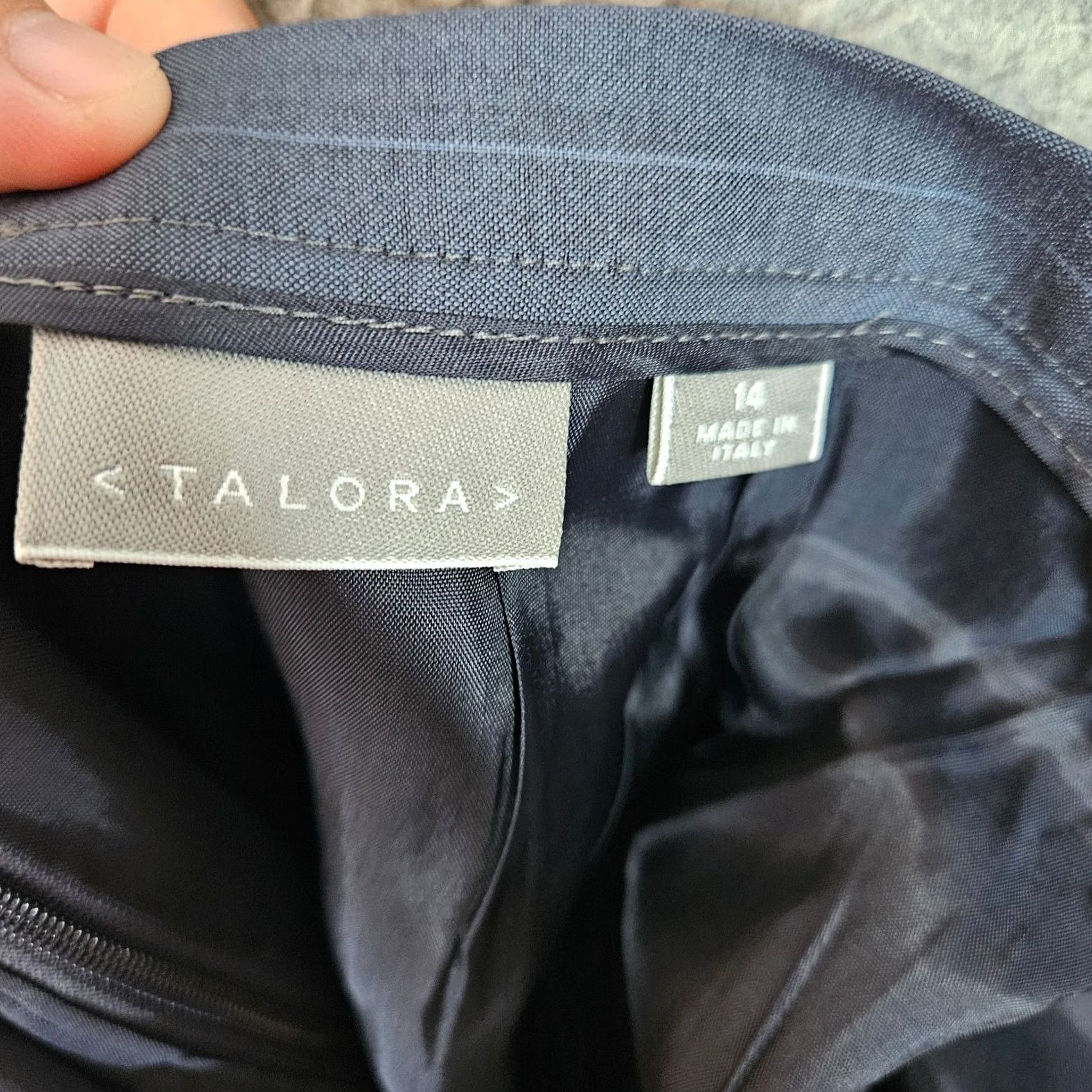 Vintage TALORA MARINE/PERI Women's dark Blue Stripes A-line Skirt Size 14 NEW Size 36" / US 14 / IT 50 - 4 Thumbnail
