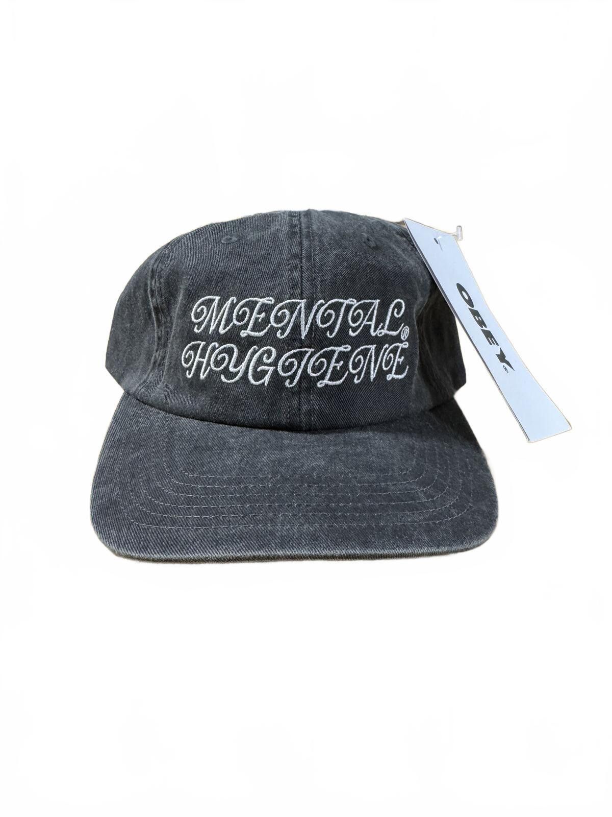 Obey Obey Faded Black Baseball Hat 'Mental Hygiene' Size ONE SIZE - 1 Thumbnail