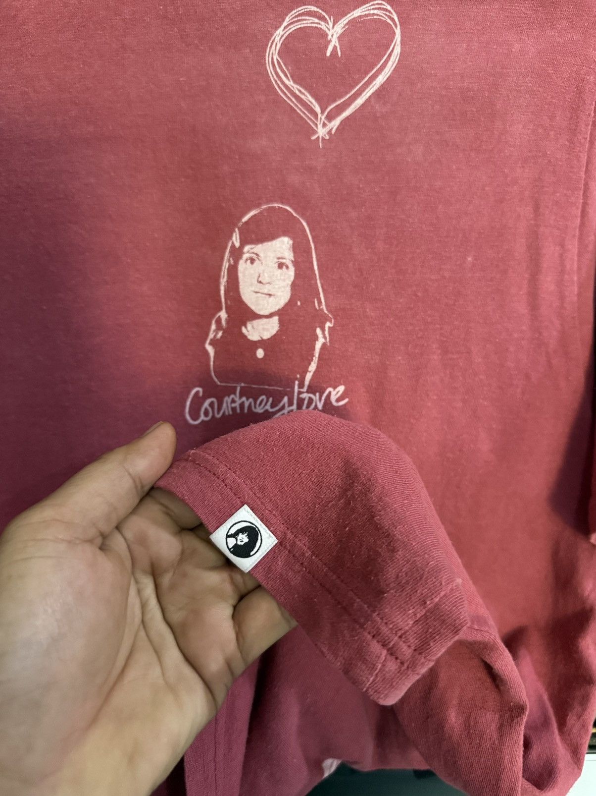 Hysteric Glamour Hysteric Glamour Courtney Love faded Japan Tee Size US L / EU 52-54 / 3 - 11 Thumbnail