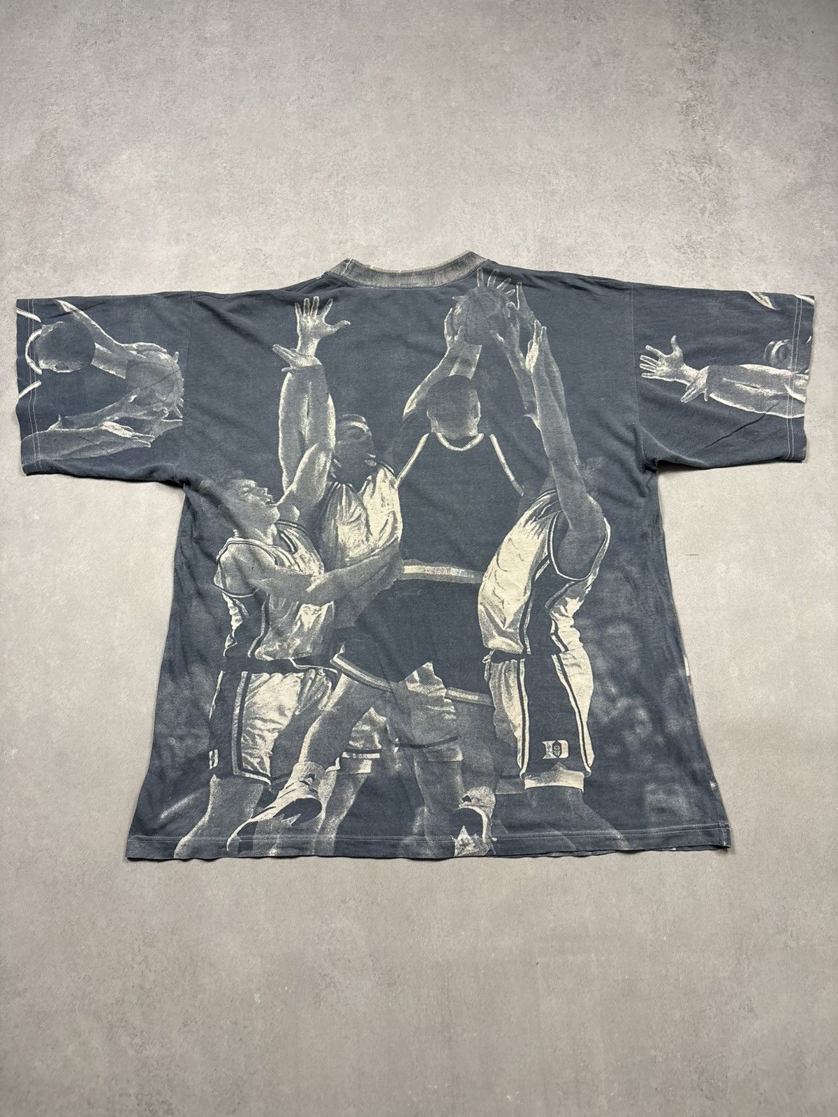 Vintage Vintage 90s All Over Print Basketball Rap T Shirt AOP Y2K XL Size US XL / EU 56 / 4 - 2 Thumbnail