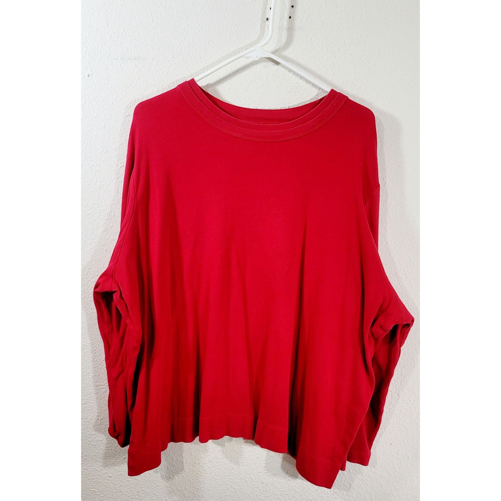Other Westbound Woman Red Long Sleeve Crew Neck Tunic Top 2X Plus Size XXL / US 16-18 / IT 52-54 - 5 Thumbnail
