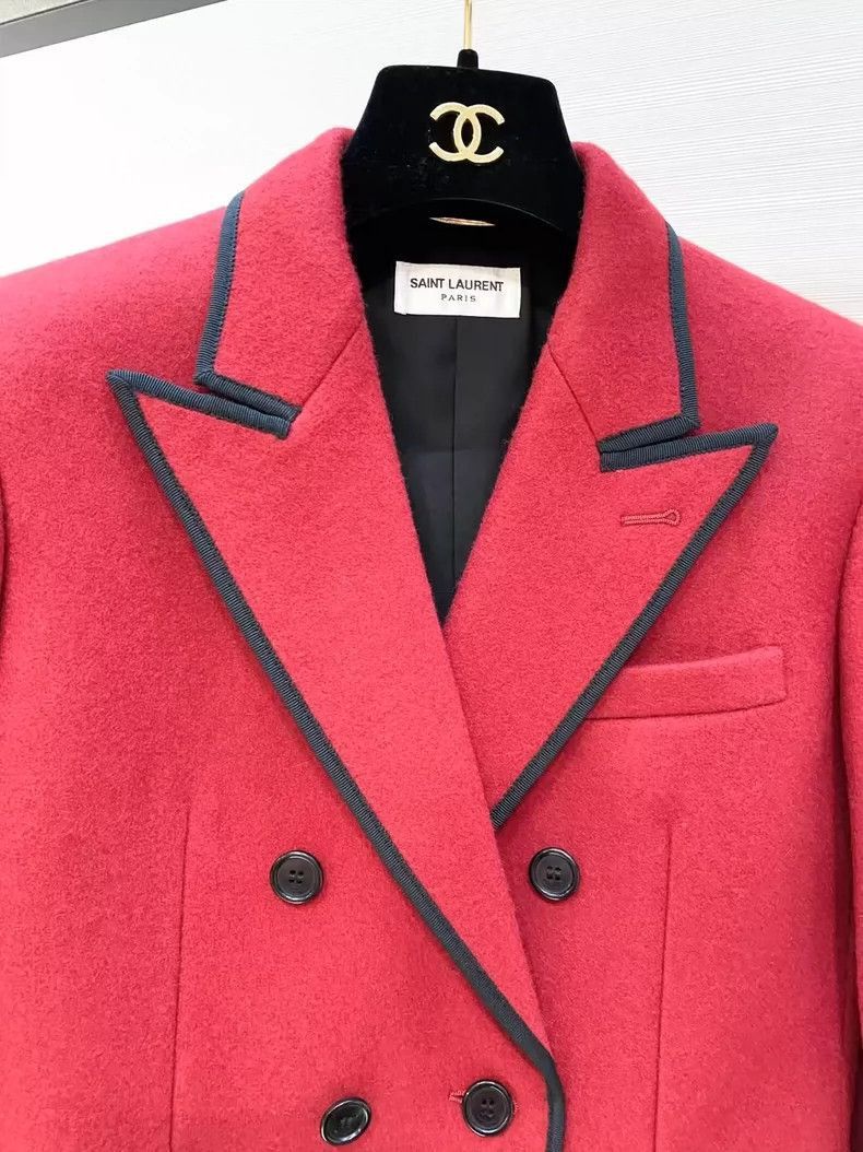 Saint Laurent Paris Saint Laurent Paris Red sword collar suit jacket-2506 Size US S / EU 44-46 / 1 - 2 Thumbnail