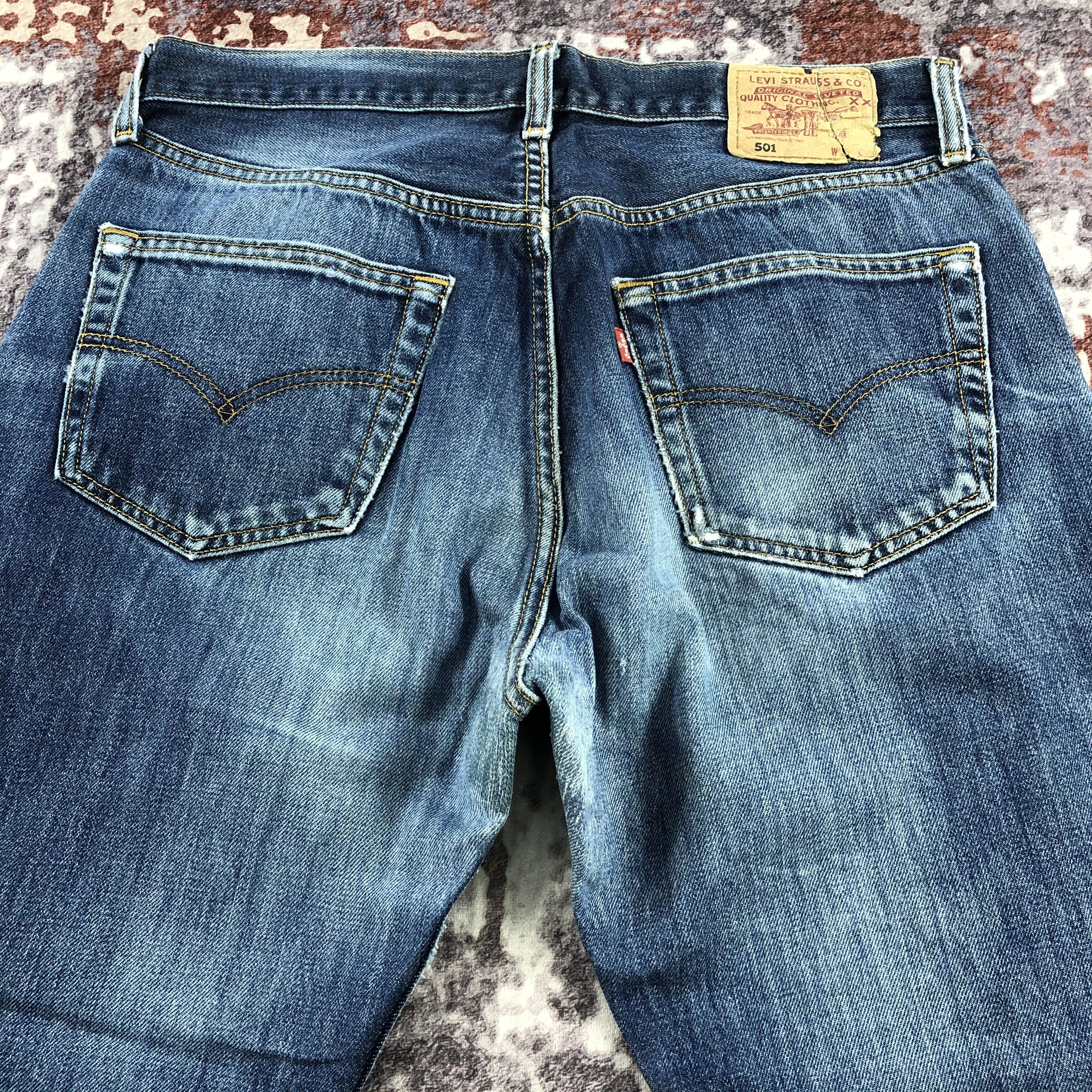 Levi's × Vintage Vintage 90s Blue Wash Levis 501 Jeans-JM2594 Size US 33 - 5 Thumbnail