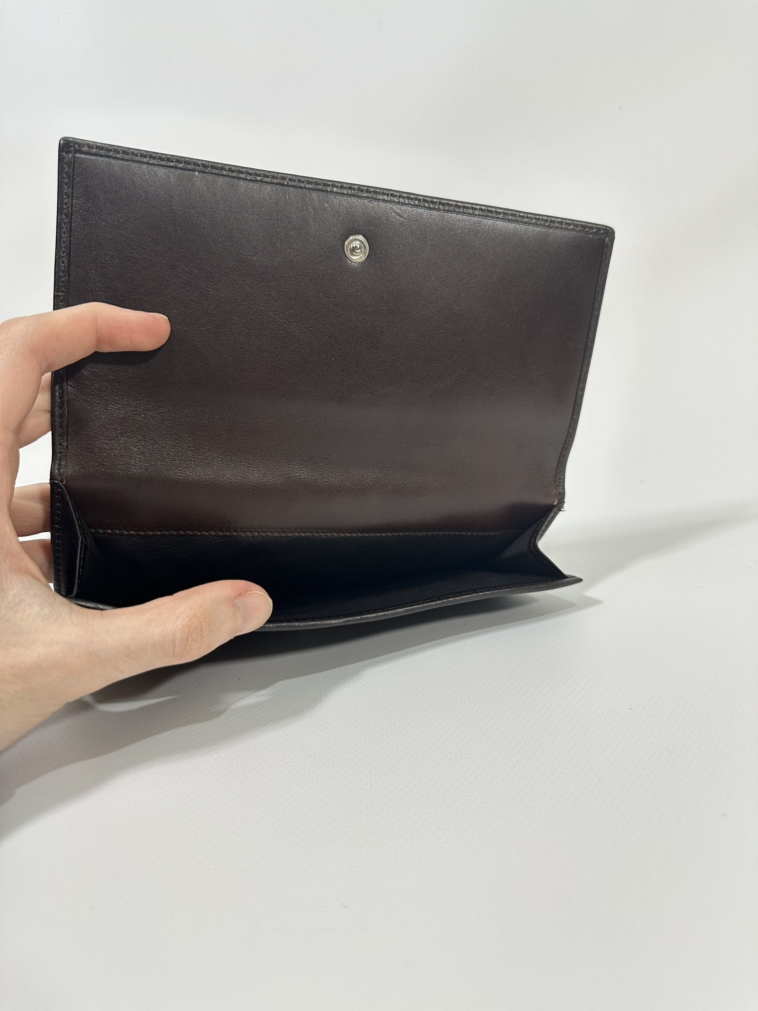 Gucci Gucci Long Wallet GG Monogram Canvas Brown and Gray Size ONE SIZE - 13 Thumbnail