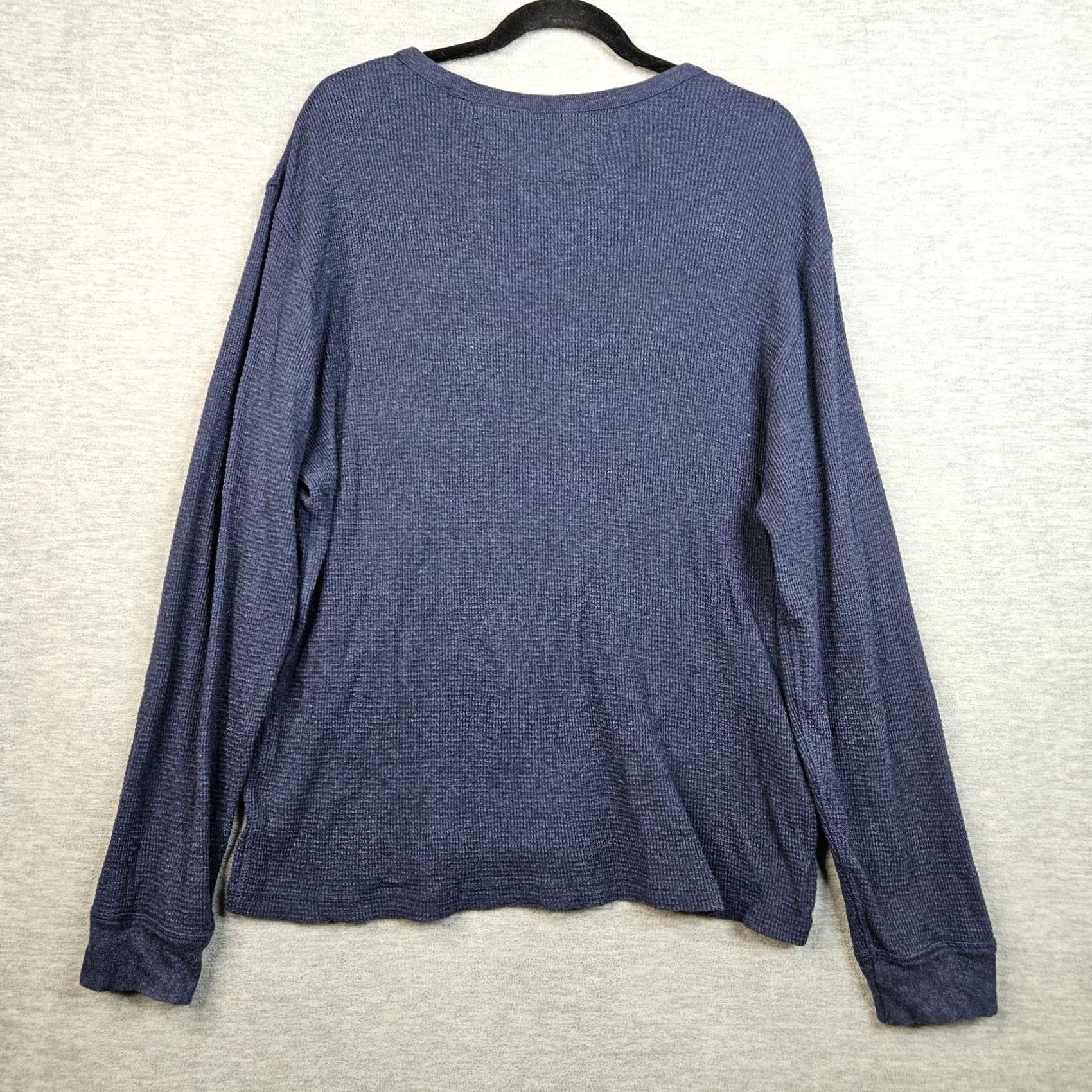 Faherty Faherty Thermal Knitwear Long Sleeve Top Navy Blue XL Crew Neck Men Size US XL / EU 56 / 4 - 2 Thumbnail