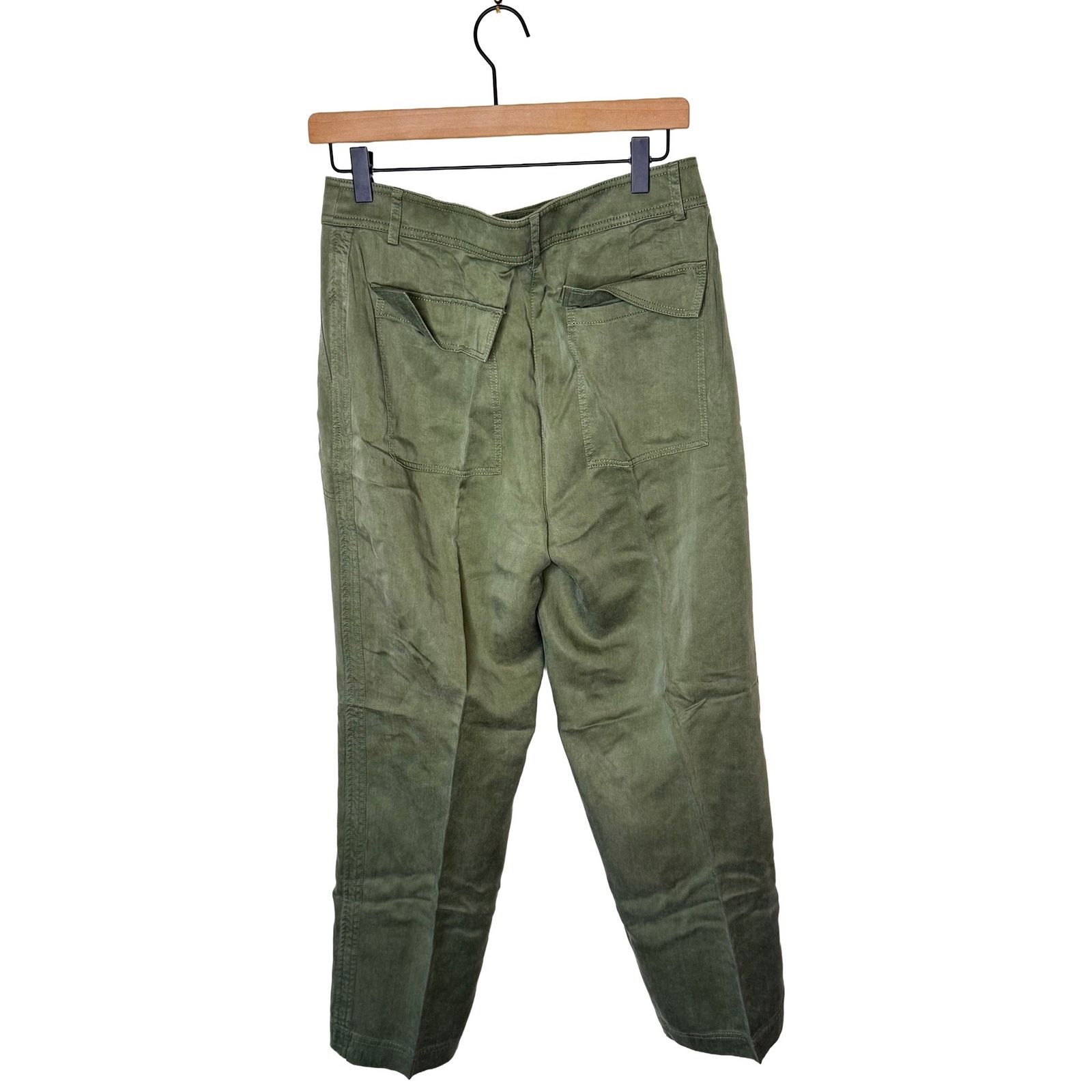 J.Crew J.CREW Drapey viscos blend twill pant Surplus Green Size 28" / US 6 / IT 42 - 3 Thumbnail