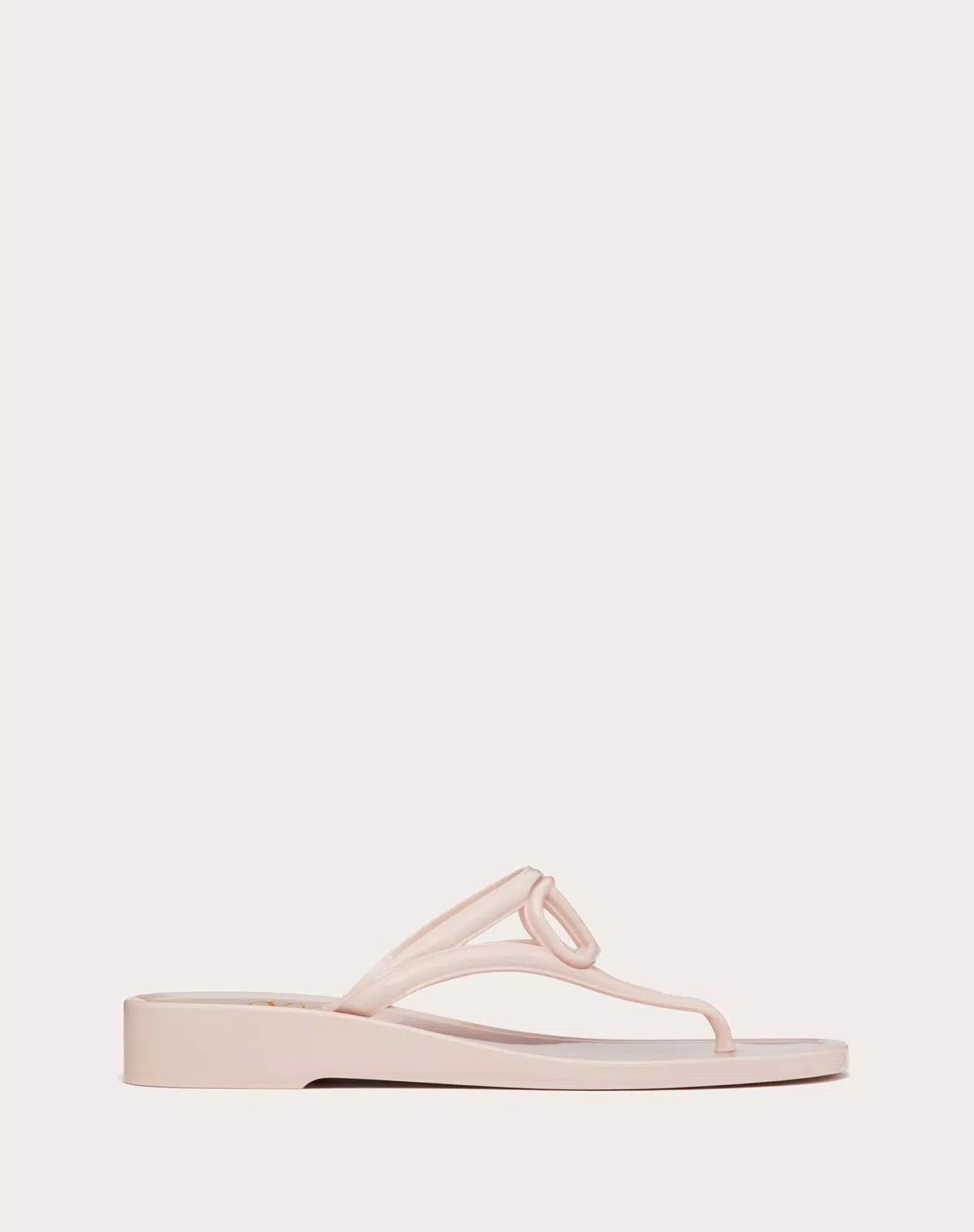 Valentino o1s1wg110625 Vlogo Signature Rubber Thong Sandal in Pink Size US 12 / IT 42 - 1 Thumbnail