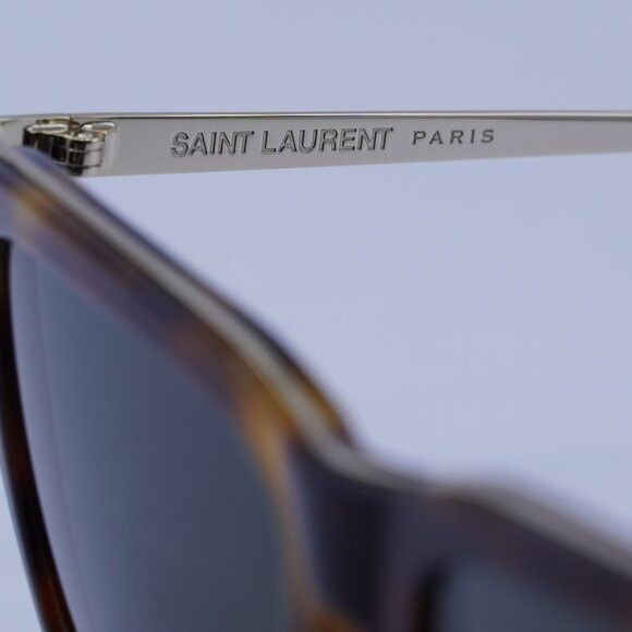 Saint Laurent Paris Saint Laurent SL 765 004 Sunglasses Havana/Gold Square Frame Size ONE SIZE - 8 Thumbnail