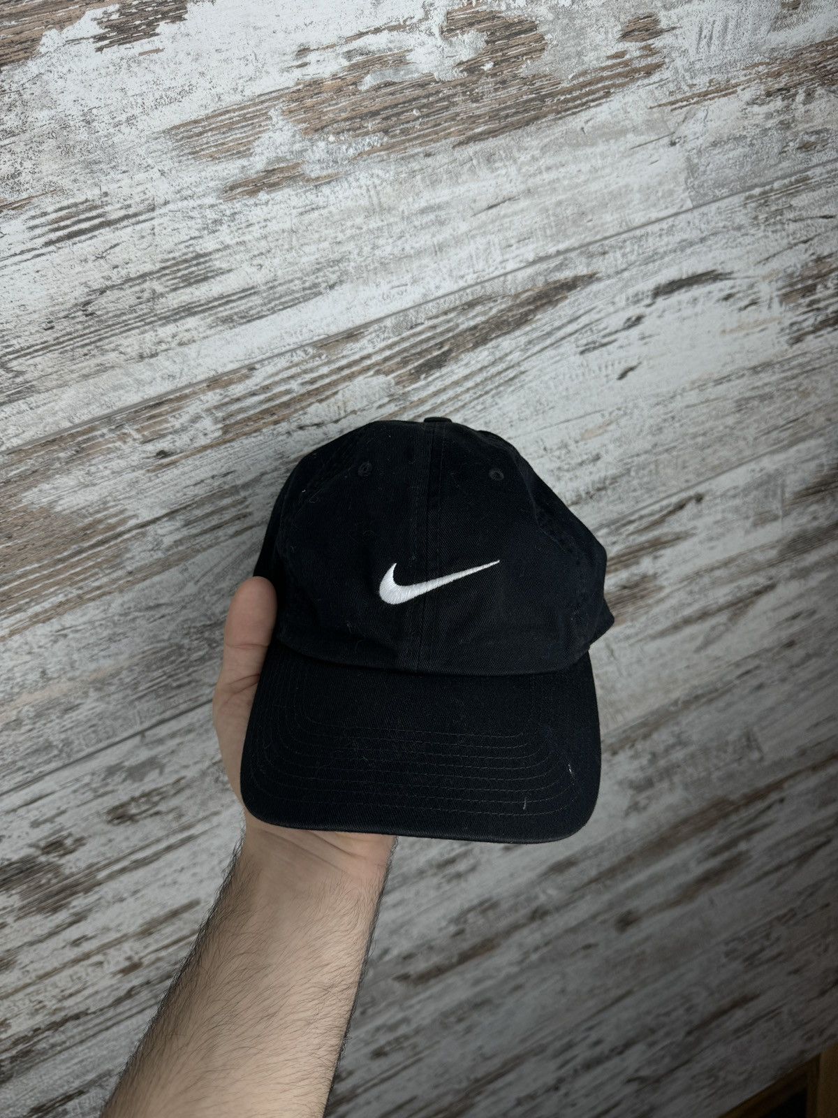 Nike × Vintage Mens Vintage Nike swoosh hats cap centre logo drill y2k Size ONE SIZE - 2 Thumbnail