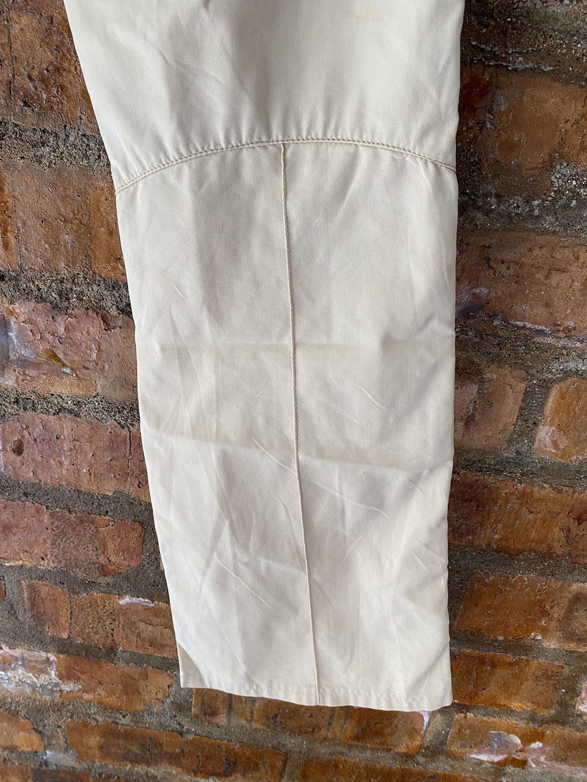 W&LT × Walter Van Beirendonck 2000s W&LT leg hagi cream pants Size US 27 - 13 Thumbnail
