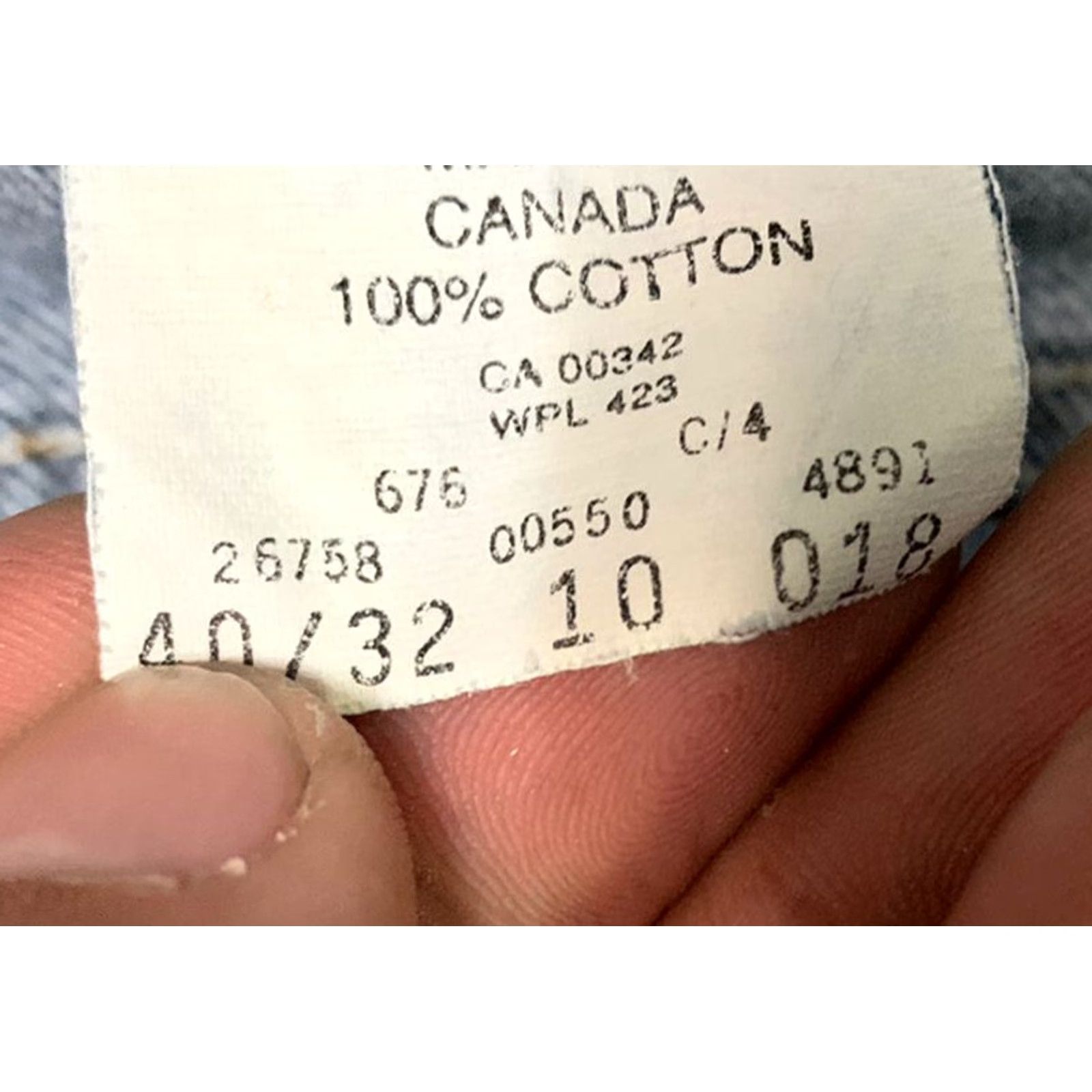 Levi's Levis Mens Jeans 38 X 32 Extra Large Vintage 90s Made Canada Size US 38 / EU 54 - 4 Thumbnail
