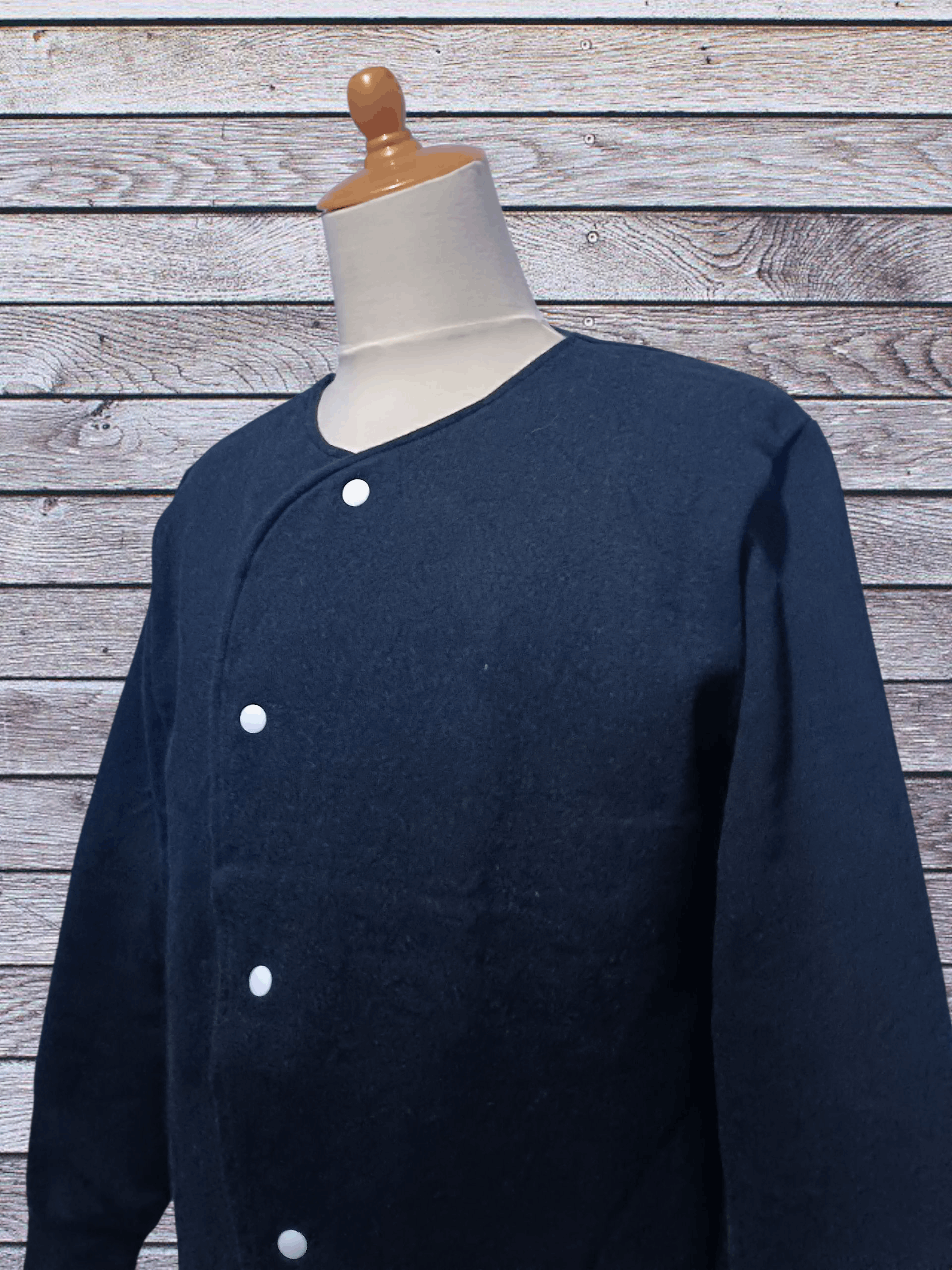 Japanese Brand Rehacer Asymmetrical 2 Tone Cardigan Size US M / EU 48-50 / 2 - 2 Thumbnail