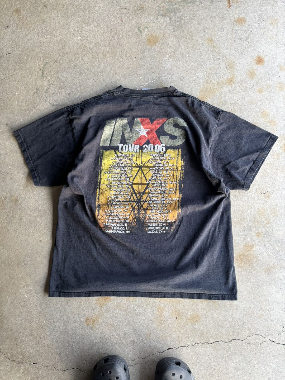 Band Tees Vintage Early 2000s INXS Boxy Fader Band Tee Size US XL / EU 56 / 4 - 2 Thumbnail
