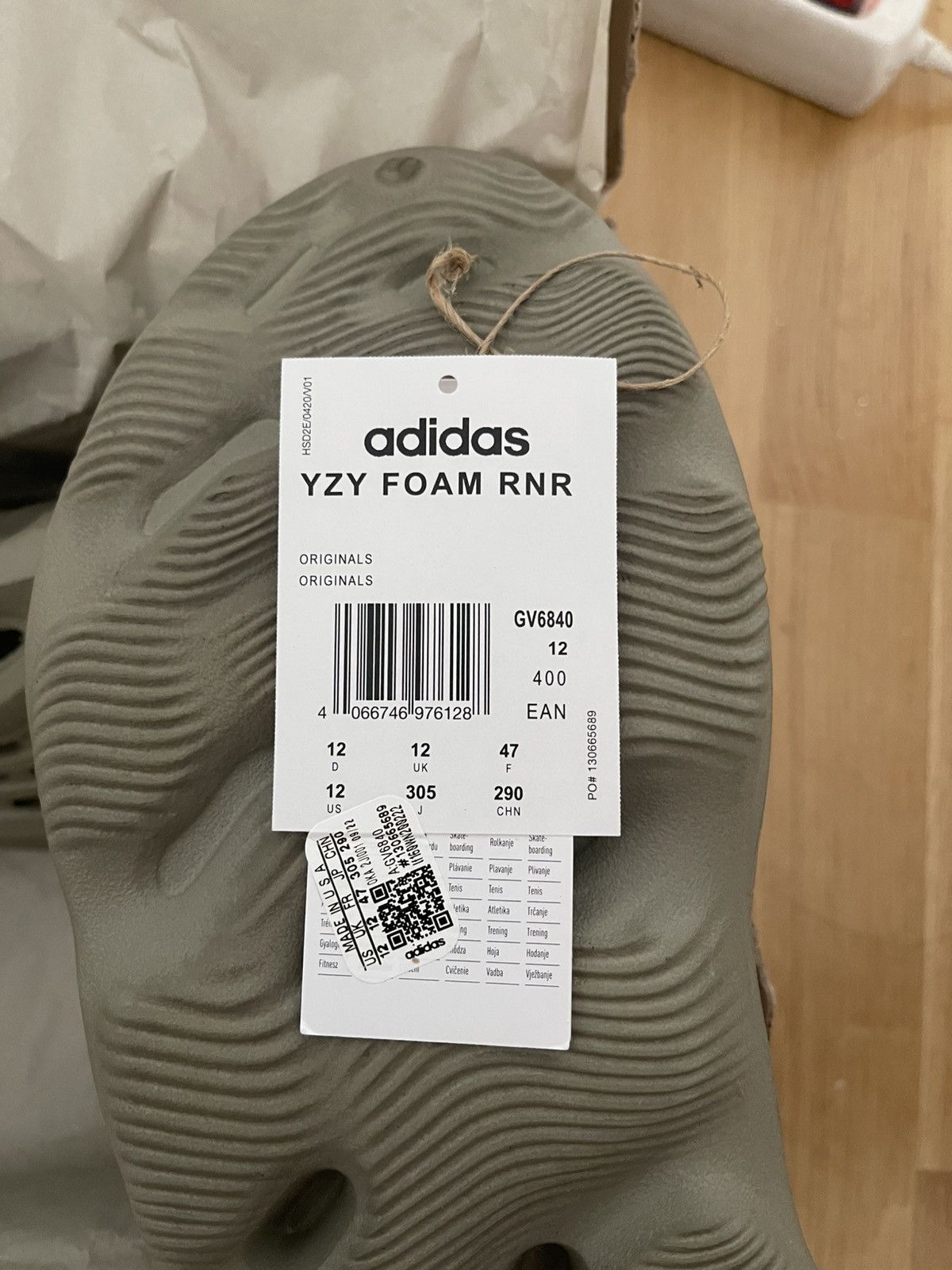 Yeezy Yeezy Foam Runner Stone Salt Size US 12 / EU 45 - 6 Thumbnail