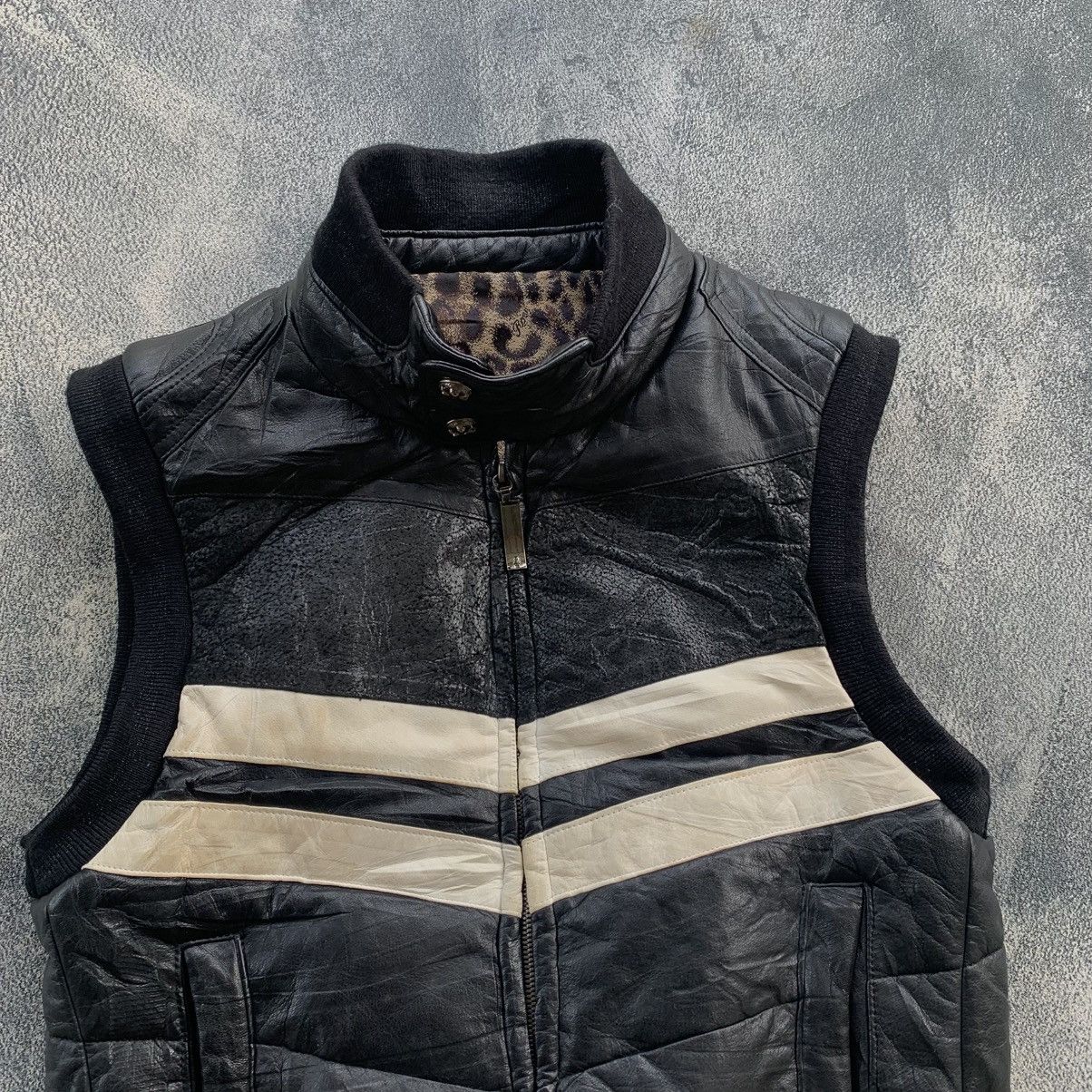Japanese Brand × Le Grande Bleu (L.G.B.) × Roen Roen Leather Vest Thinsulate Insulation Size US S / EU 44-46 / 1 - 3 Thumbnail
