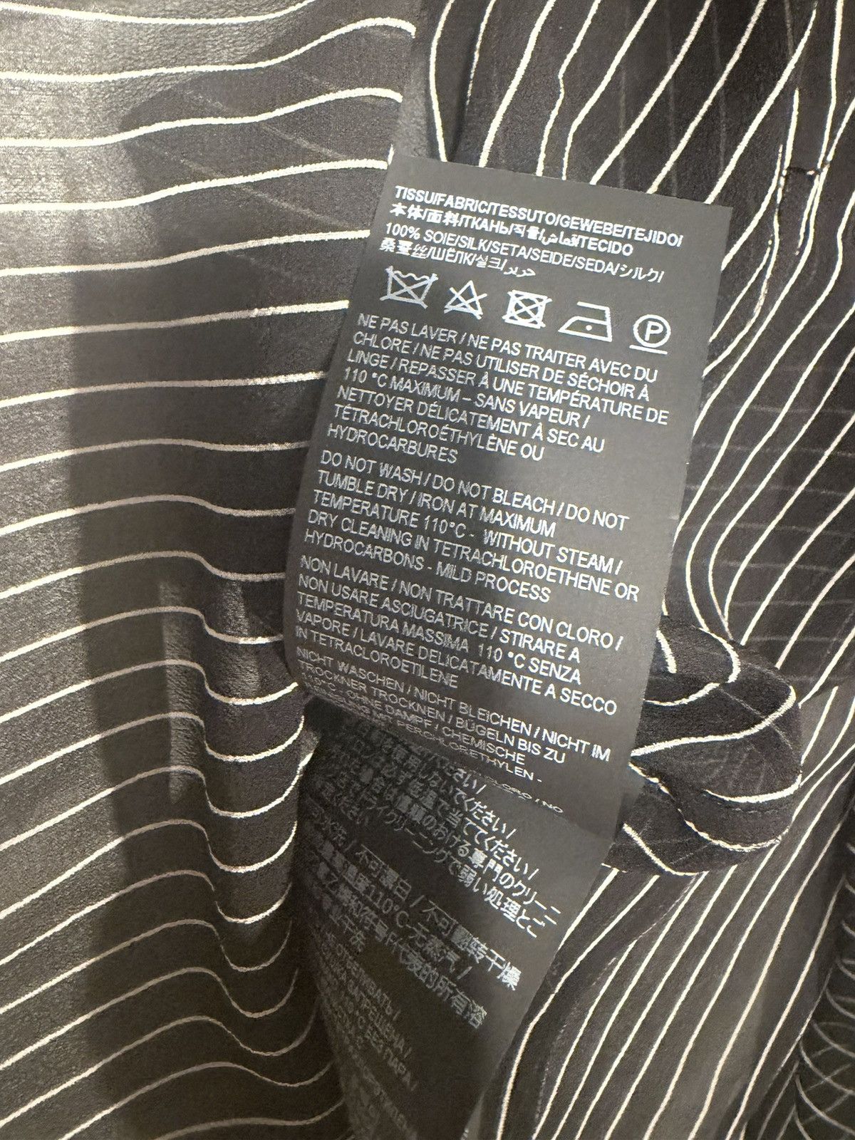 Saint Laurent Paris Saint Laurent mens striped silk shirt. 41/16. $1500 Size US L / EU 52-54 / 3 - 10 Thumbnail