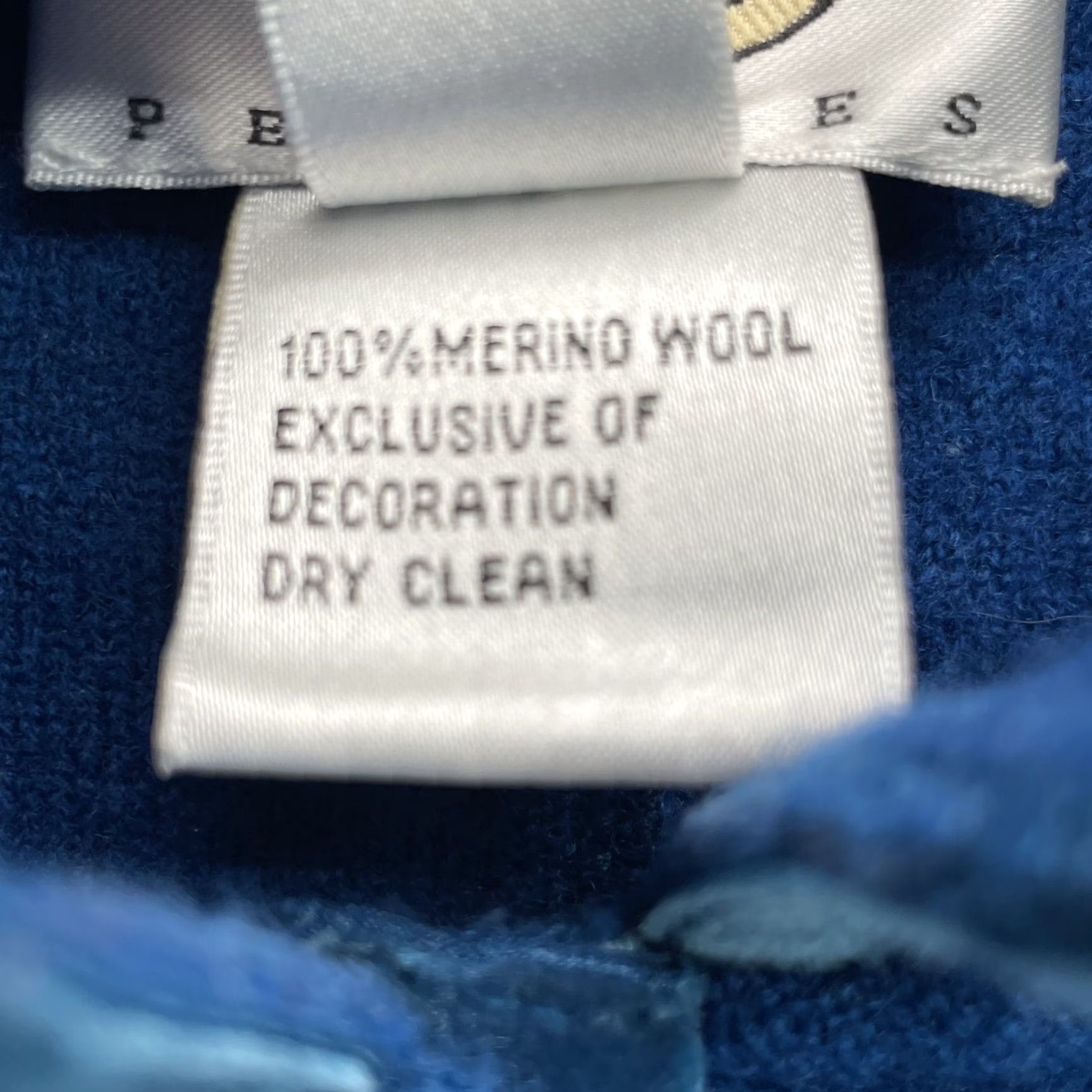 Talbots Talbots Cardigan Jacket Womens M 100% Merino Wool Blue 90s Preppy Chic Classic Outdoor Casual Business Womens Jacket Size M / US 6-8 / IT 42-44 - 4 Thumbnail