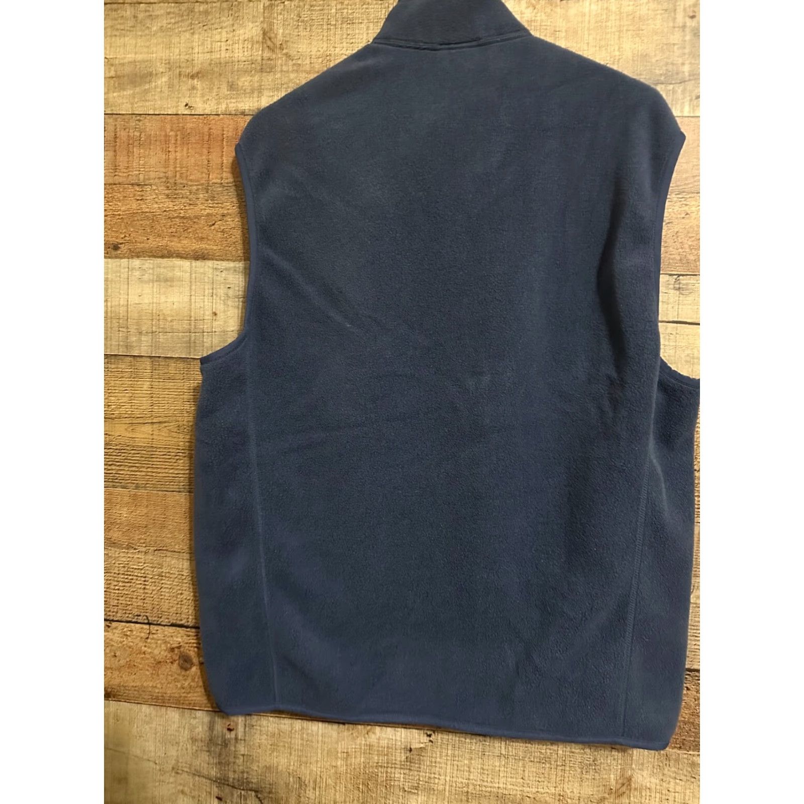 Patagonia VINTAGE Patagonia Synchilla Vest Navy XL Full Zip Stand-Up Collar Hiking Men Regular Solid Polyester Fleece 90s Outdoor Casual Winter Spring Fall Size US XL / EU 56 / 4 - 2 Thumbnail