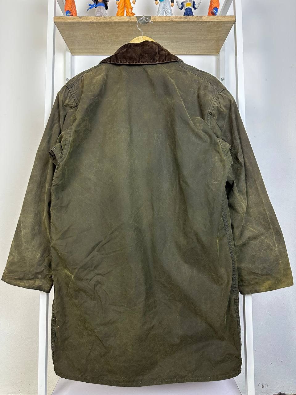 Barbour × Vintage DISTRESS A200 BARBOUR Waxed Border Coat Jacket (PIT 22) Size US S / EU 44-46 / 1 - 14 Thumbnail