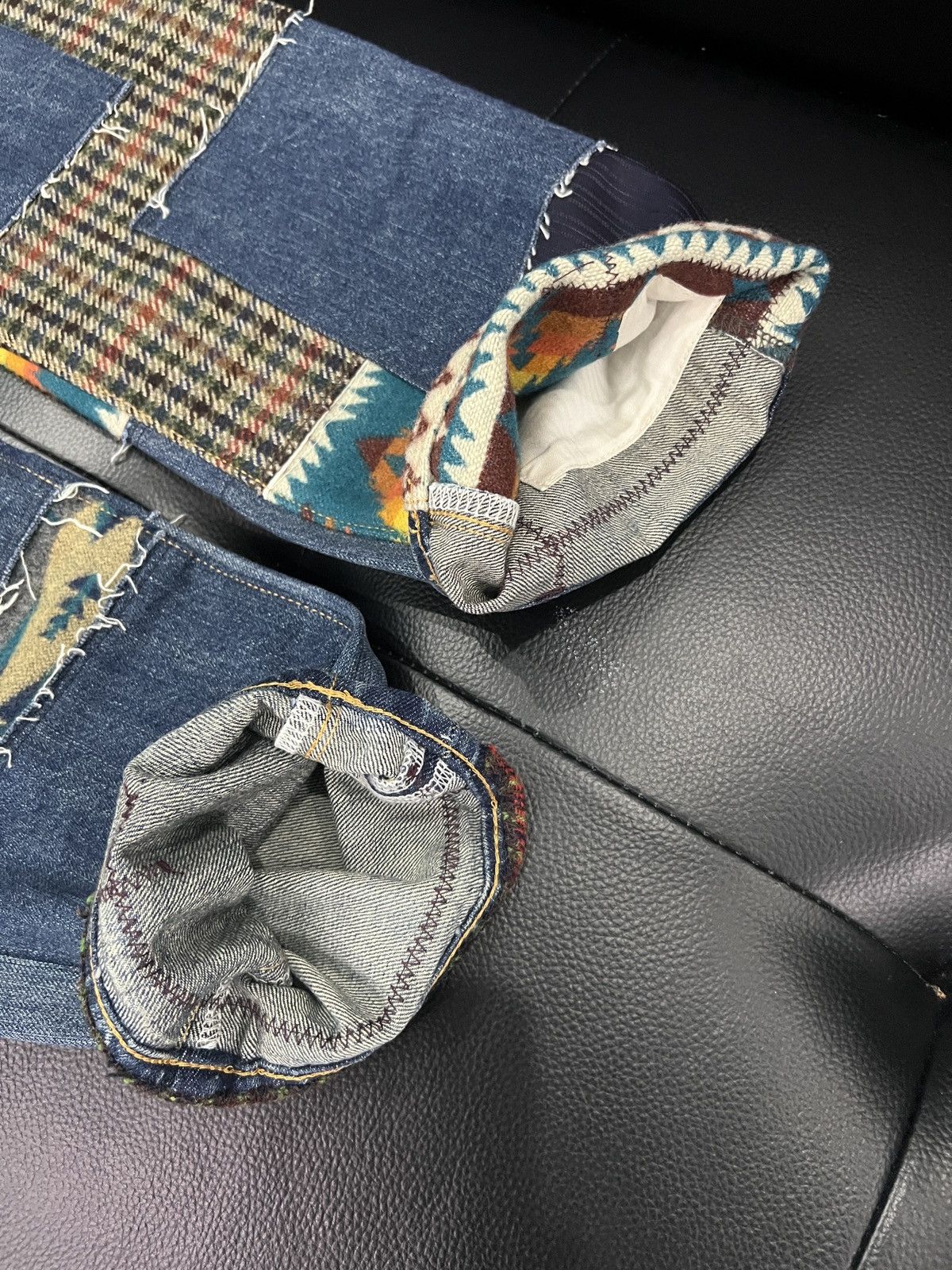 Junya Watanabe × Levi's × Pendleton Junya Watanabe MAN by Levi’s by Pendleton 2022 Patchwork Pan Size US 28 / EU 44 - 8 Thumbnail