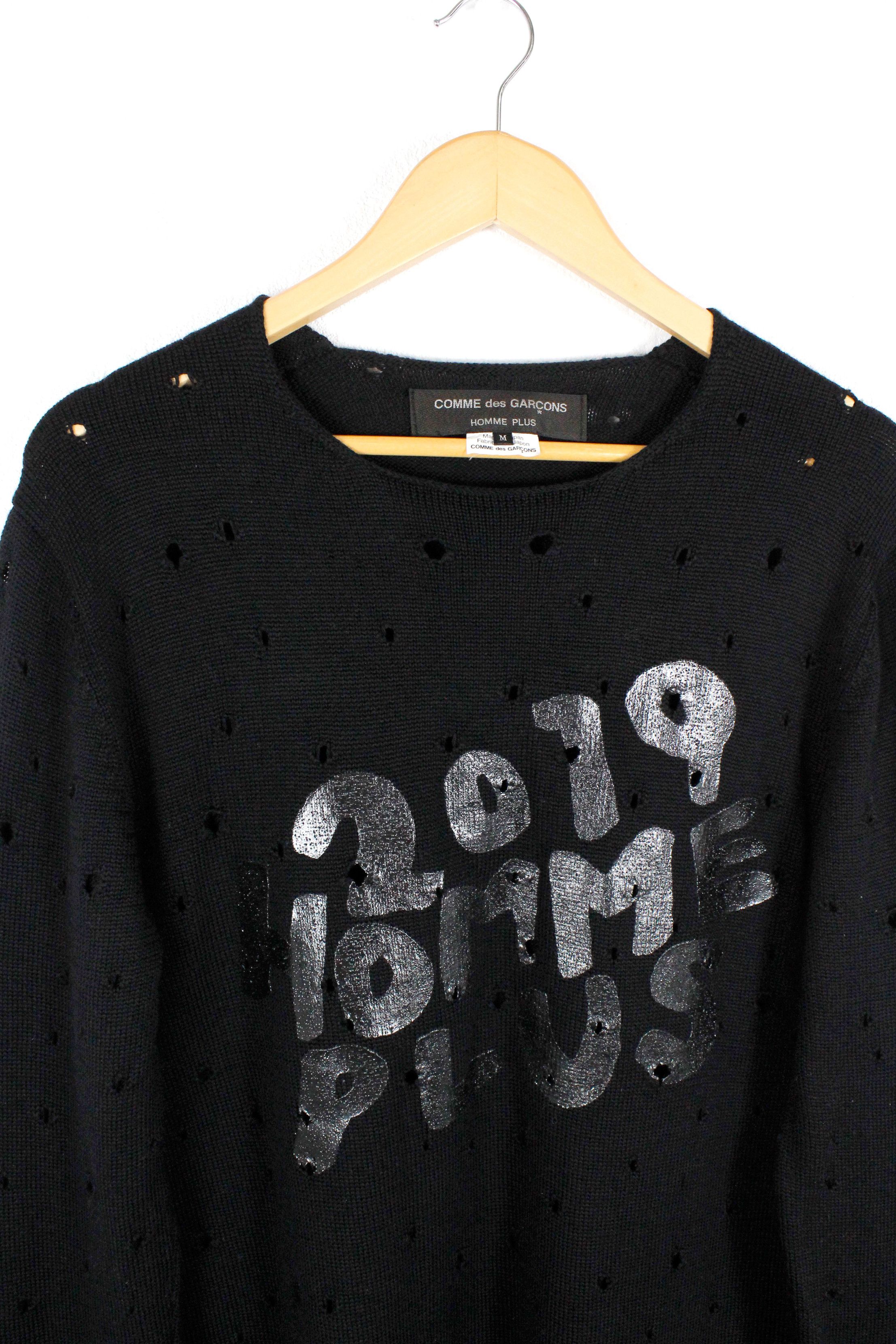 Comme des Garcons Comme Des Garcons Homme Plus 2019 Whole Perforated Sweater Size US M / EU 48-50 / 2 - 2 Thumbnail