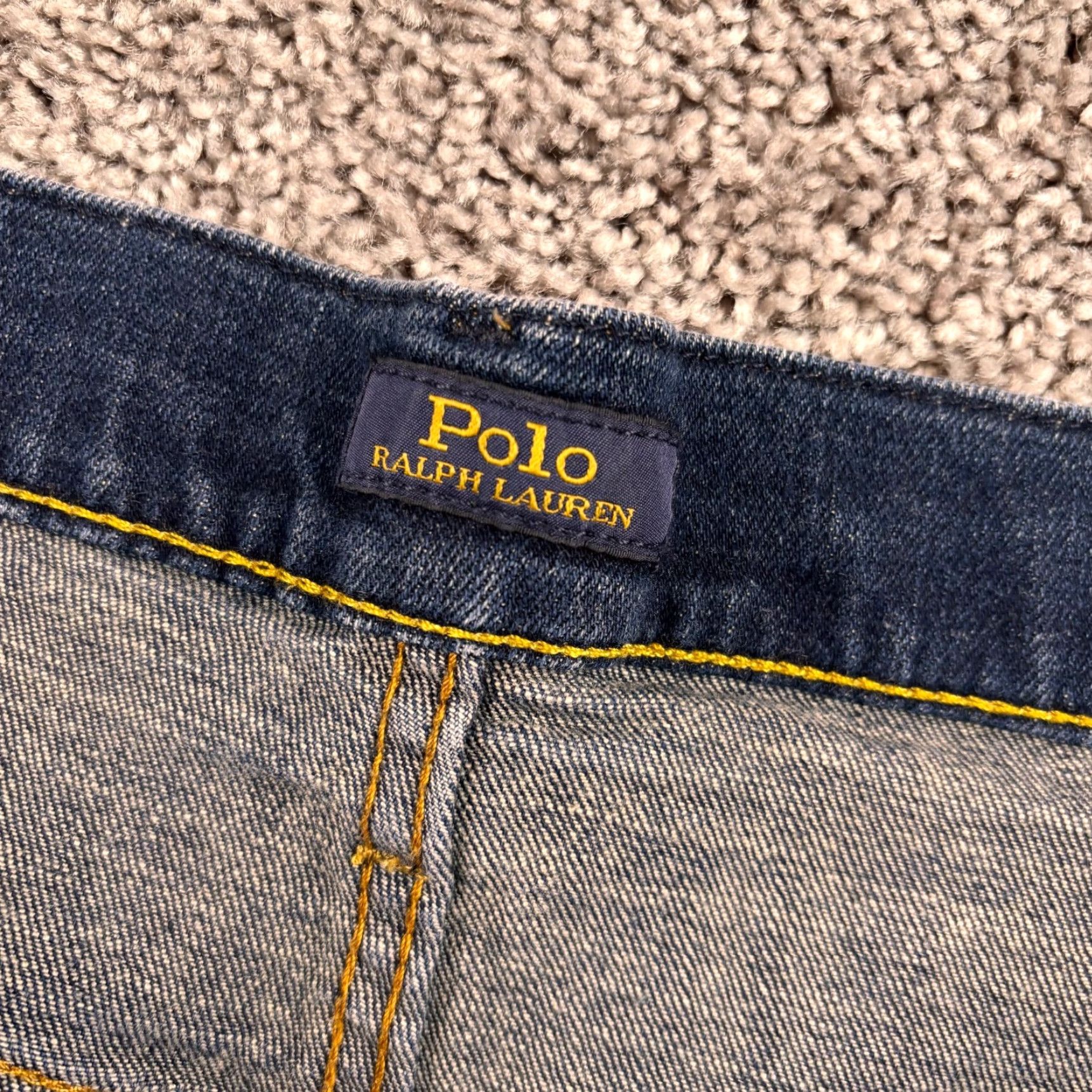 Polo Ralph Lauren Polo Ralph Lauren Jeans 44X32 Dark Blue Denim Hampton Relaxed Straight Men Jeans Size US XXL / EU 58 / 5 - 3 Thumbnail