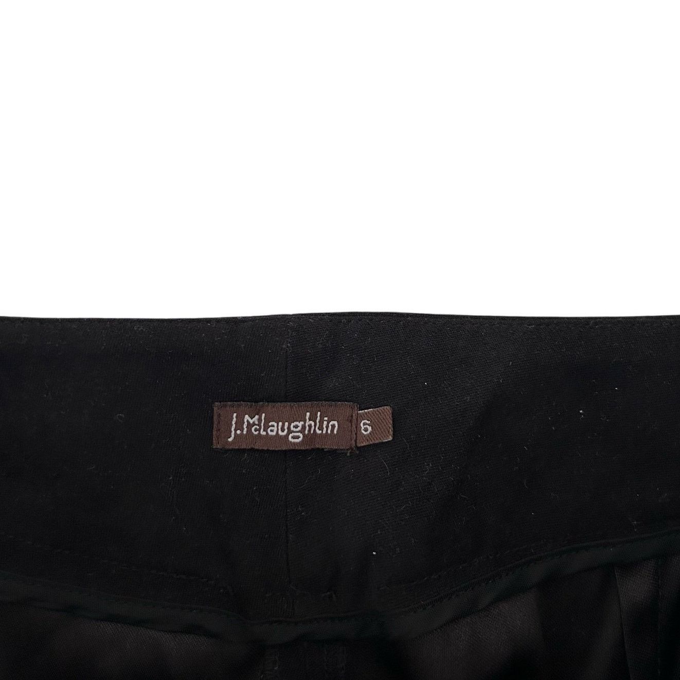 J.McLaughlin J. McLaughlin Black Faux Suede Pants Sz 6 Size 28" / US 6 / IT 42 - 3 Thumbnail