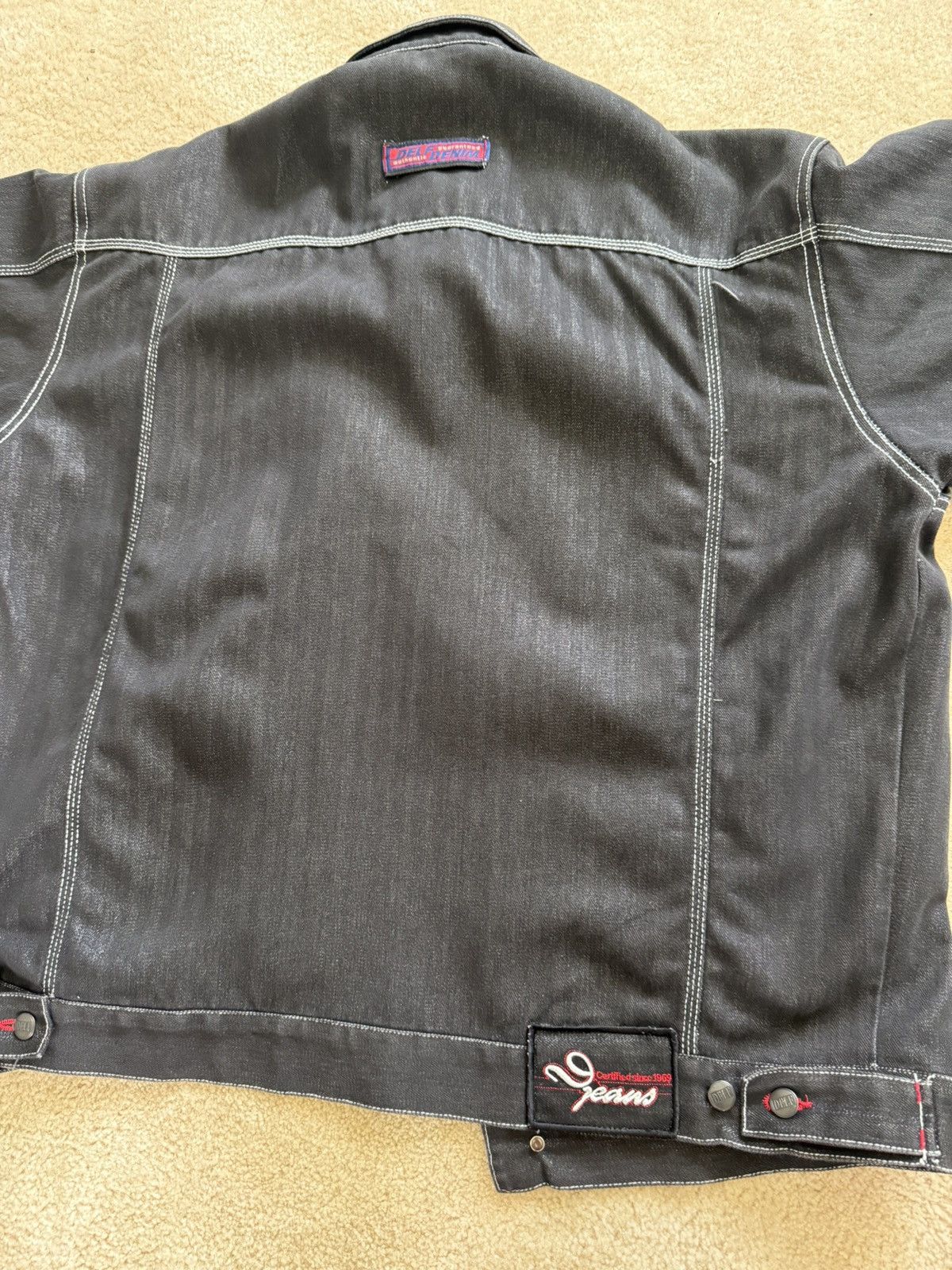 Japanese Brand Vintage Delf Jeans black denim jean jacket Size US XL / EU 56 / 4 - 7 Thumbnail