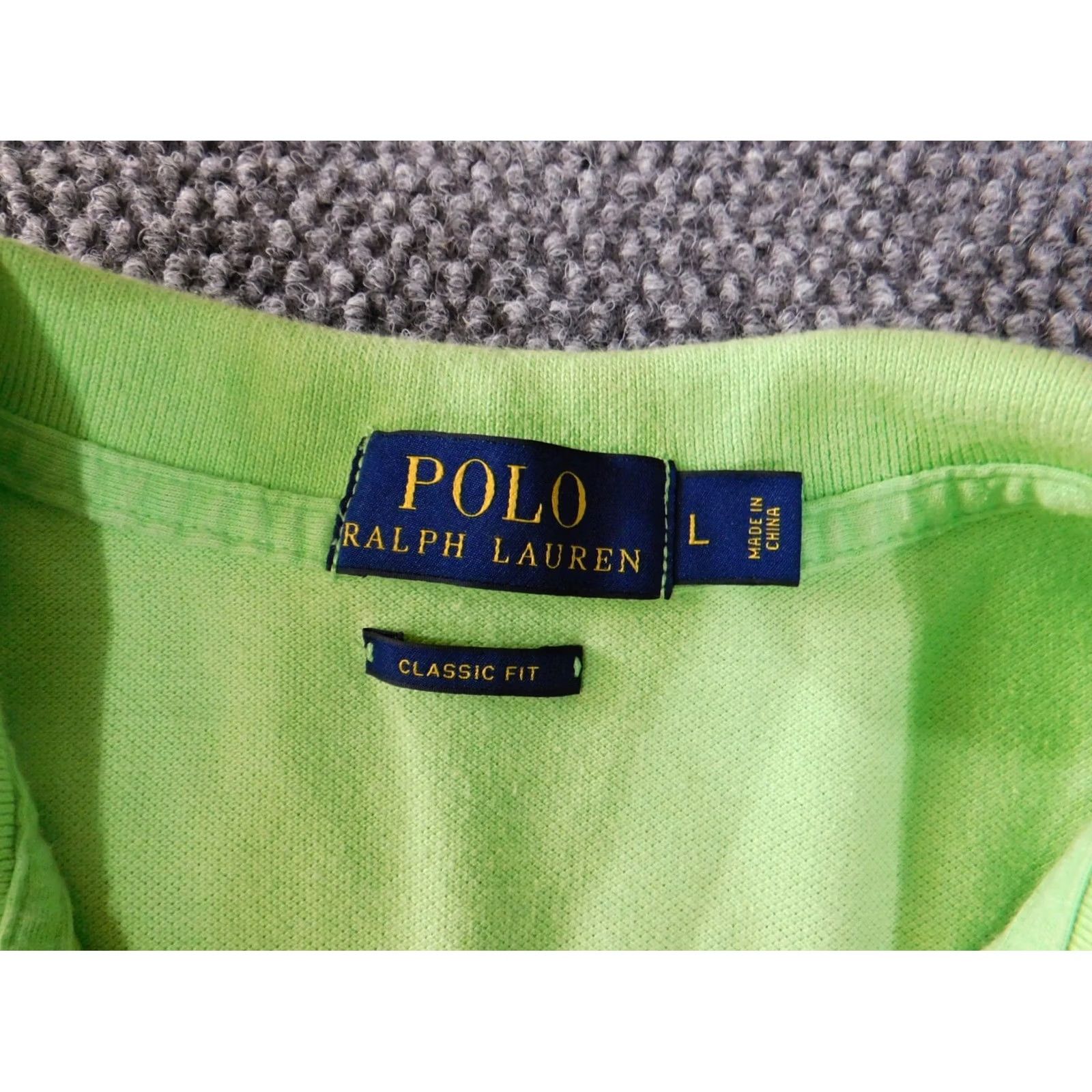 Polo Ralph Lauren Polo Ralph Lauren Shirt Mens L Green Polo Knit Classic Fit Casual Logo Button Collared Short Sleeve Cotton Size US L / EU 52-54 / 3 - 4 Thumbnail