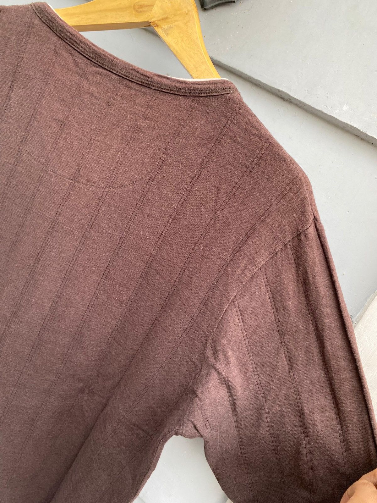 If Six Was Nine Vintage Japan Layered Look Henley Earth Tone Aesthetic Size US L / EU 52-54 / 3 - 12 Thumbnail