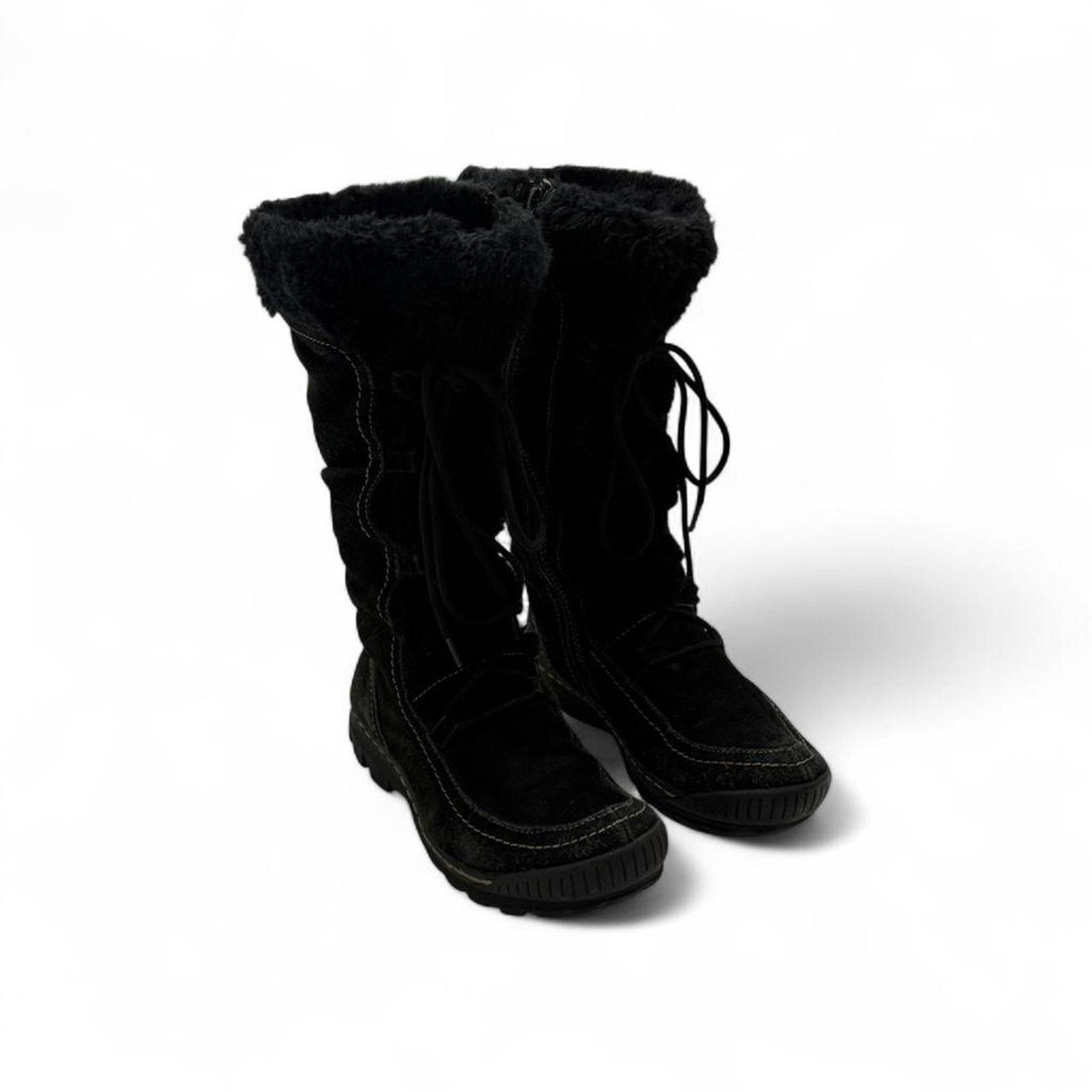 Other Bare Traps Dory Winter Boot size 7/12 Fur Lining Lace Boots Size US 7.5 / IT 37.5 - 2 Thumbnail