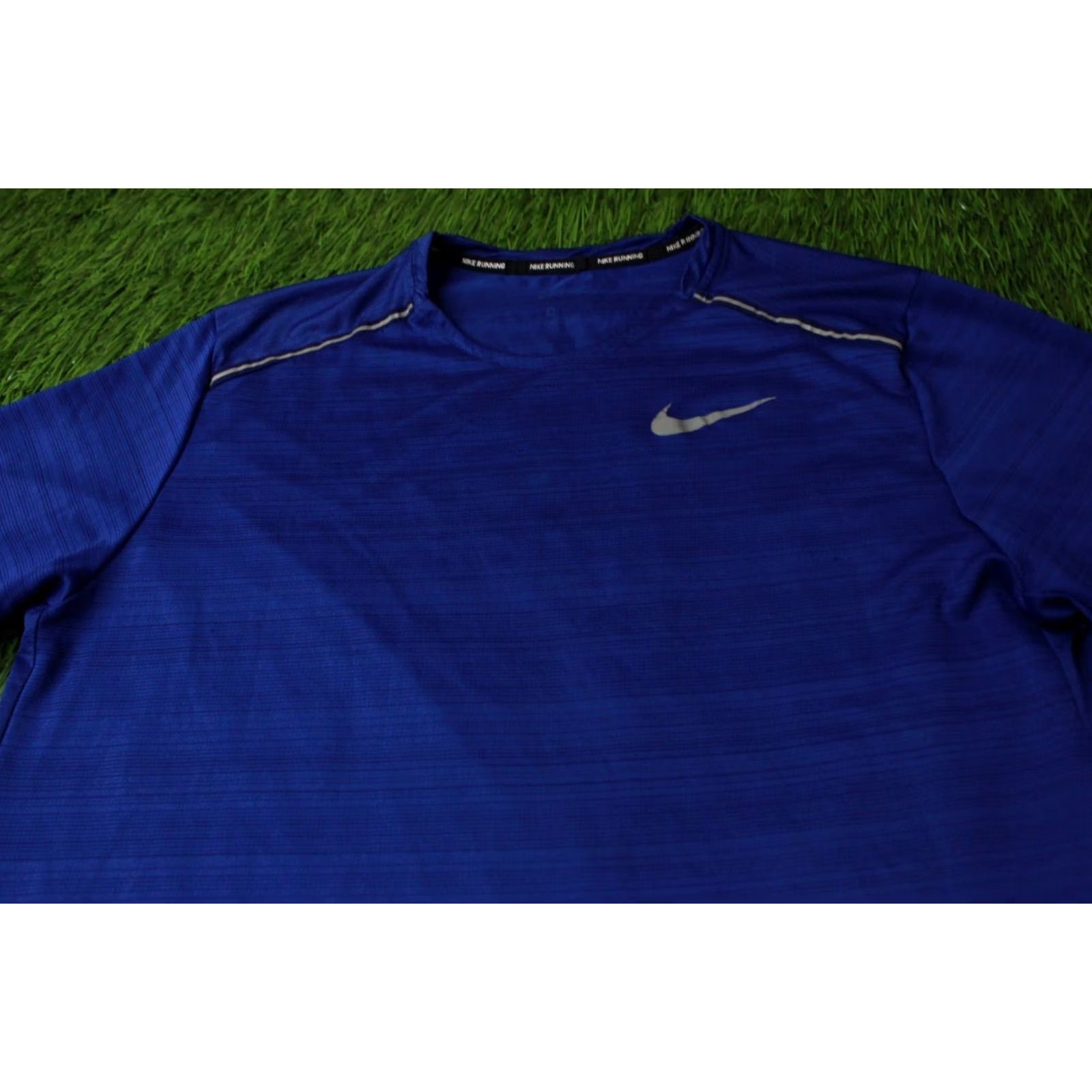 Nike Nike Running T-Shirt Mens L Blue 2021 Dri-FIT Training Shirt Jersey Short Sleeve Crew Neck 100% Polyester Size US L / EU 52-54 / 3 - 2 Thumbnail