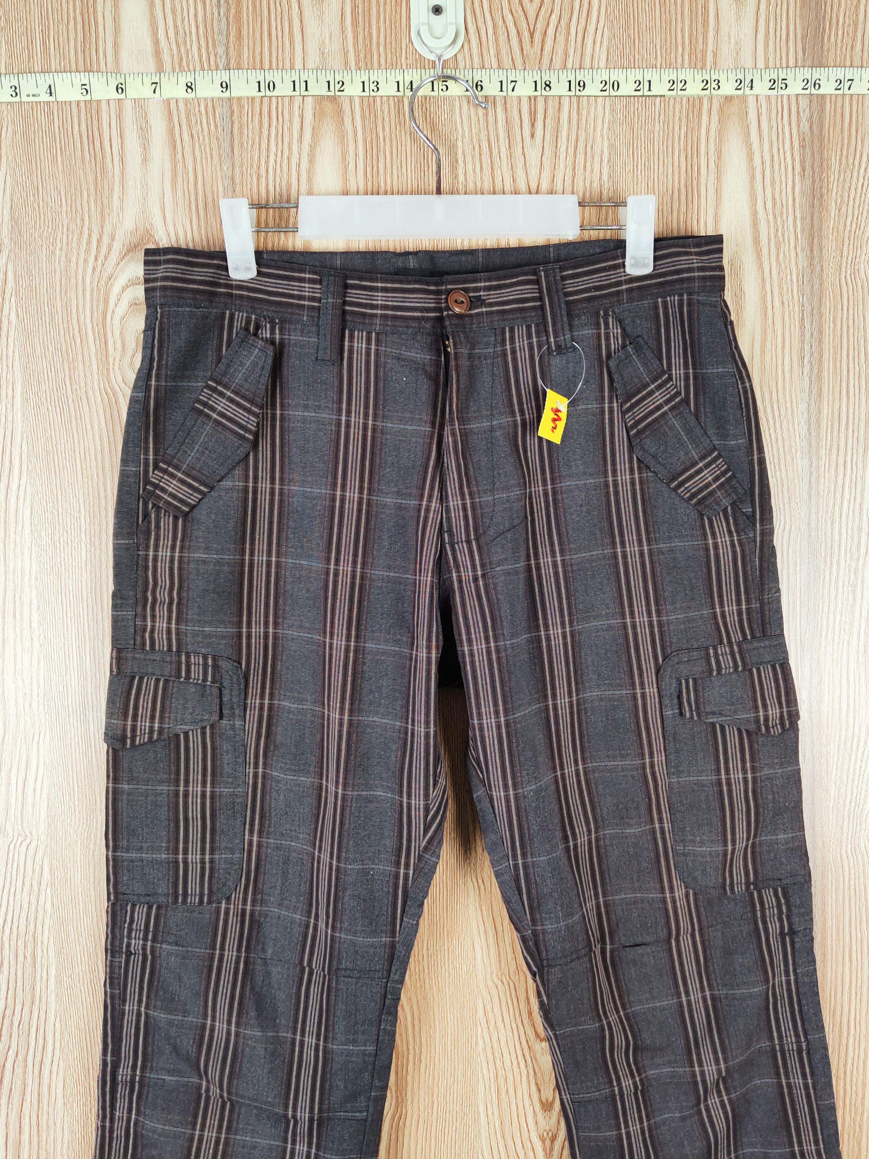 Japanese Brand Mossimo Black Brown Multipocket Short Pants #W333 Size 32" / US 10 / IT 46 - 2 Thumbnail