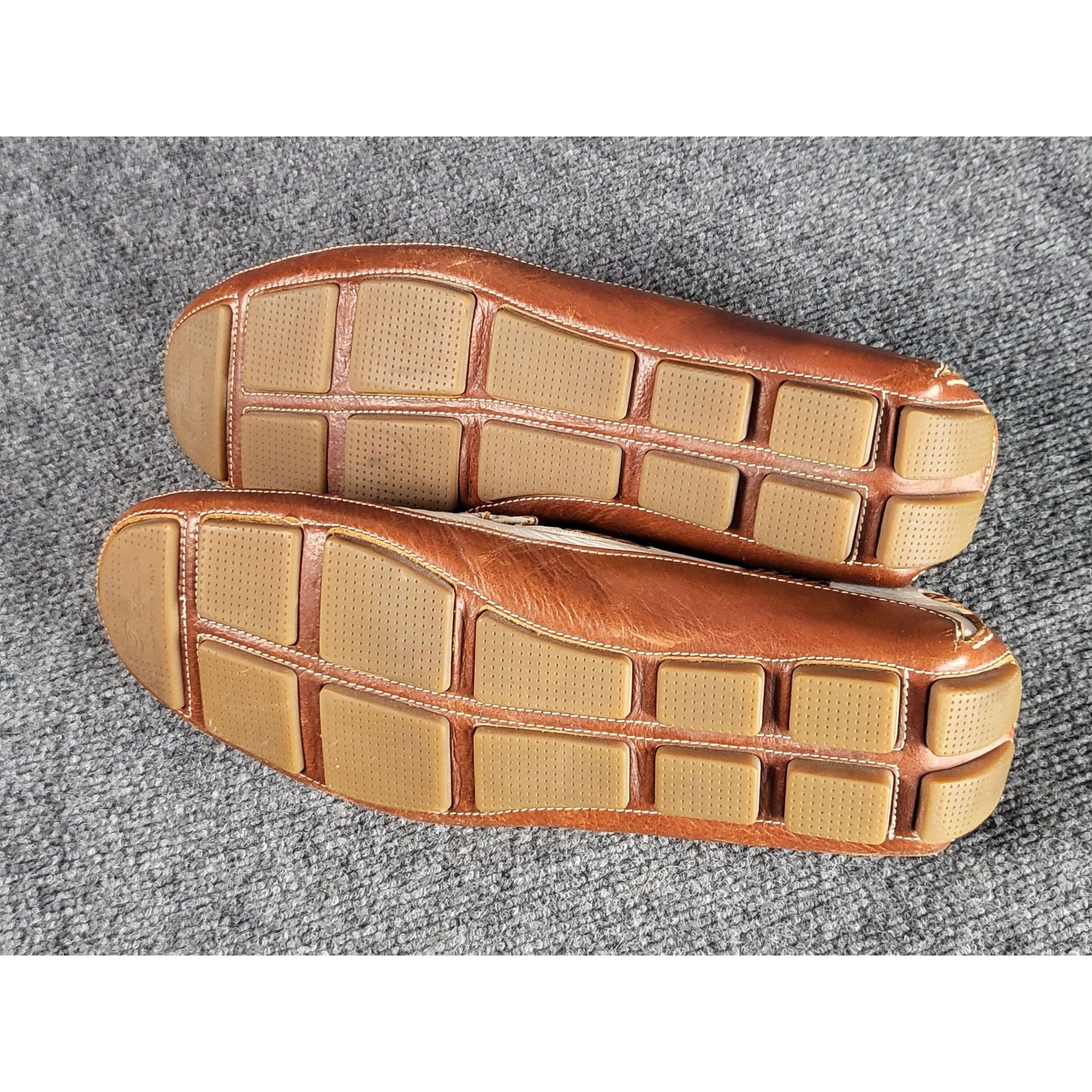 Bragano Bragano Leather Loafers Men Sz 11.5M White Brown Made In Ita Size US 11.5 / EU 44-45 - 7 Thumbnail