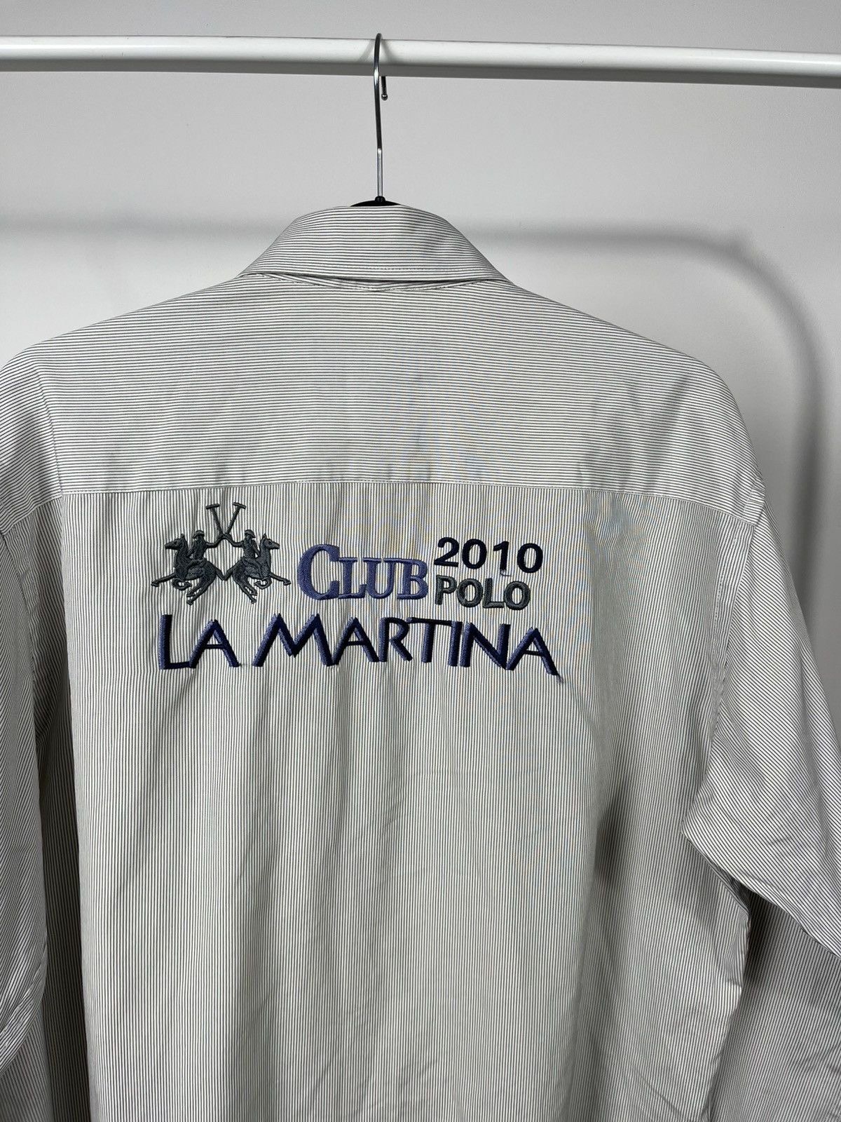 La Martina La Martina Polo Club Shirt Embroidered Striped Button Down L Size US L / EU 52-54 / 3 - 11 Thumbnail