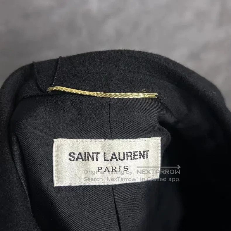Saint Laurent Paris Saint Laurent Paris Black Wool College-Style Embroidered L Size XXS / US 00 / IT 34 - 4 Thumbnail