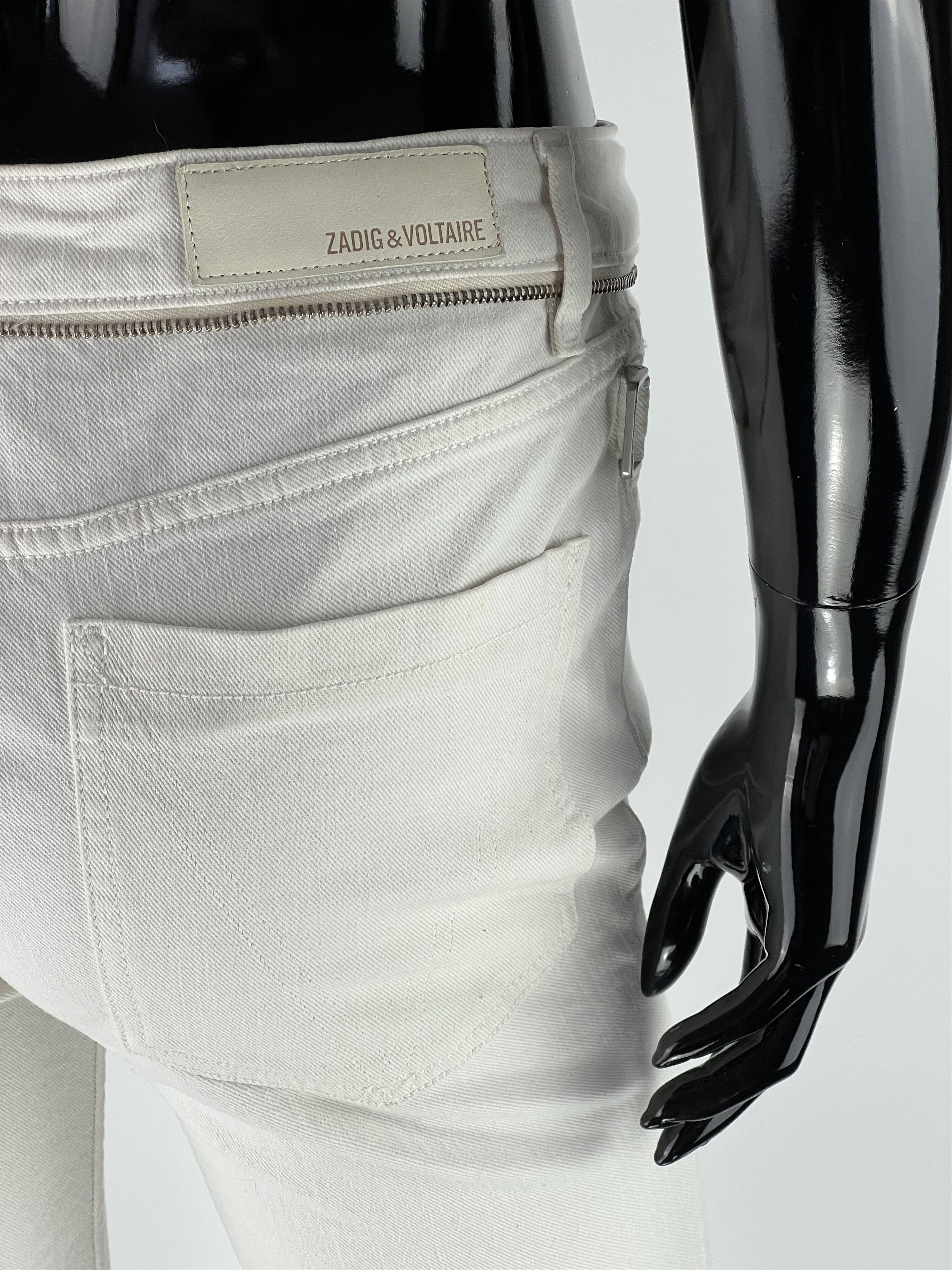 Zadig & Voltaire Eva Sher Jeans White Size 26
