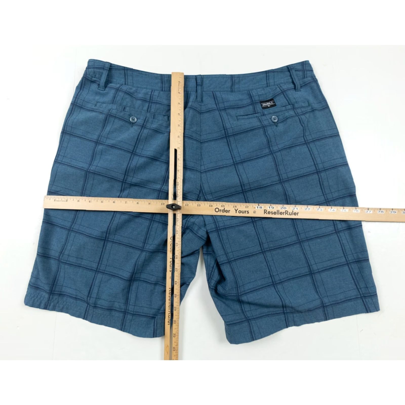 O'Neill O'Neill Men's Chino Shorts 11" Inseam Flat Front Stretch Blue 40 Adult Regular Casual Logo 5-Pocket Mens Size US 40 / EU 56 - 7 Thumbnail