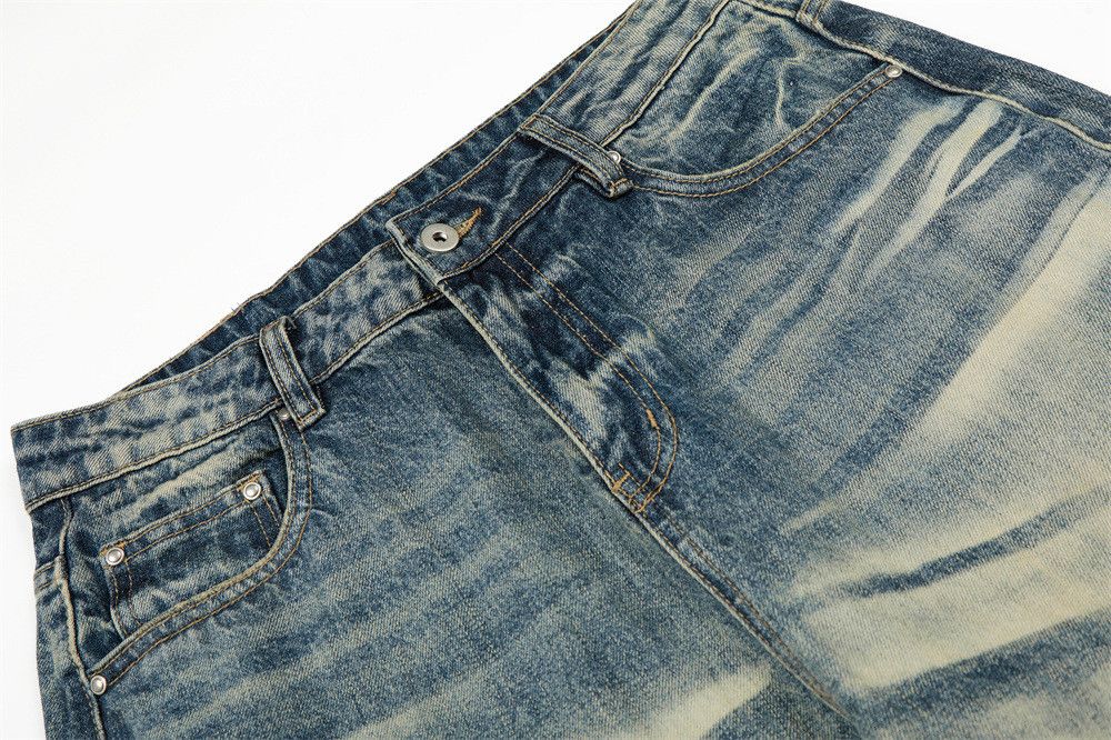 Vintage Men's Punk Retro Gradient Distressed Straight-Leg Jeans Size US 32 / EU 48 - 3 Thumbnail