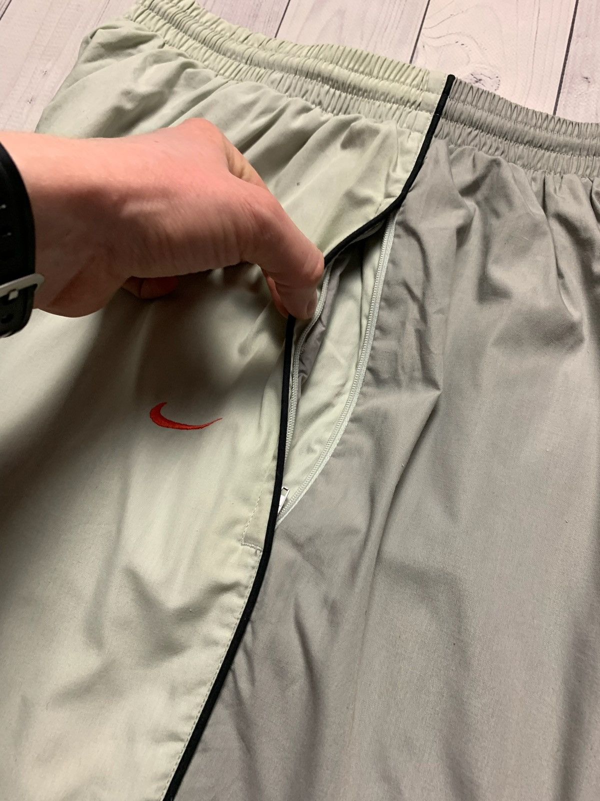 Nike × Vintage Nike vintage pants drill joggers Y2K logo size L Size US 34 / EU 50 - 5 Thumbnail