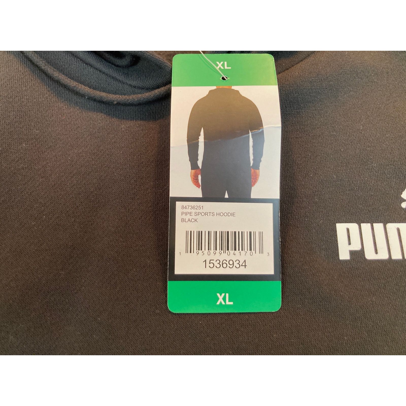 Puma Puma Hoodie Black w/White Logo Size XLarge NWT Size US XL / EU 56 / 4 - 7 Thumbnail
