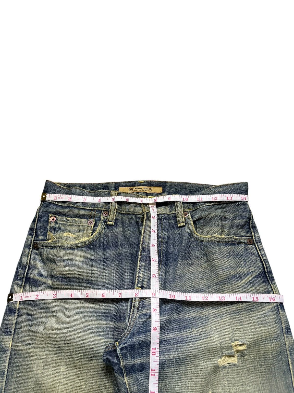 Uniqlo Vintage Uniqlo Mud Wash Distressed Loose Baggy Jeans Size US 29 - 12 Thumbnail