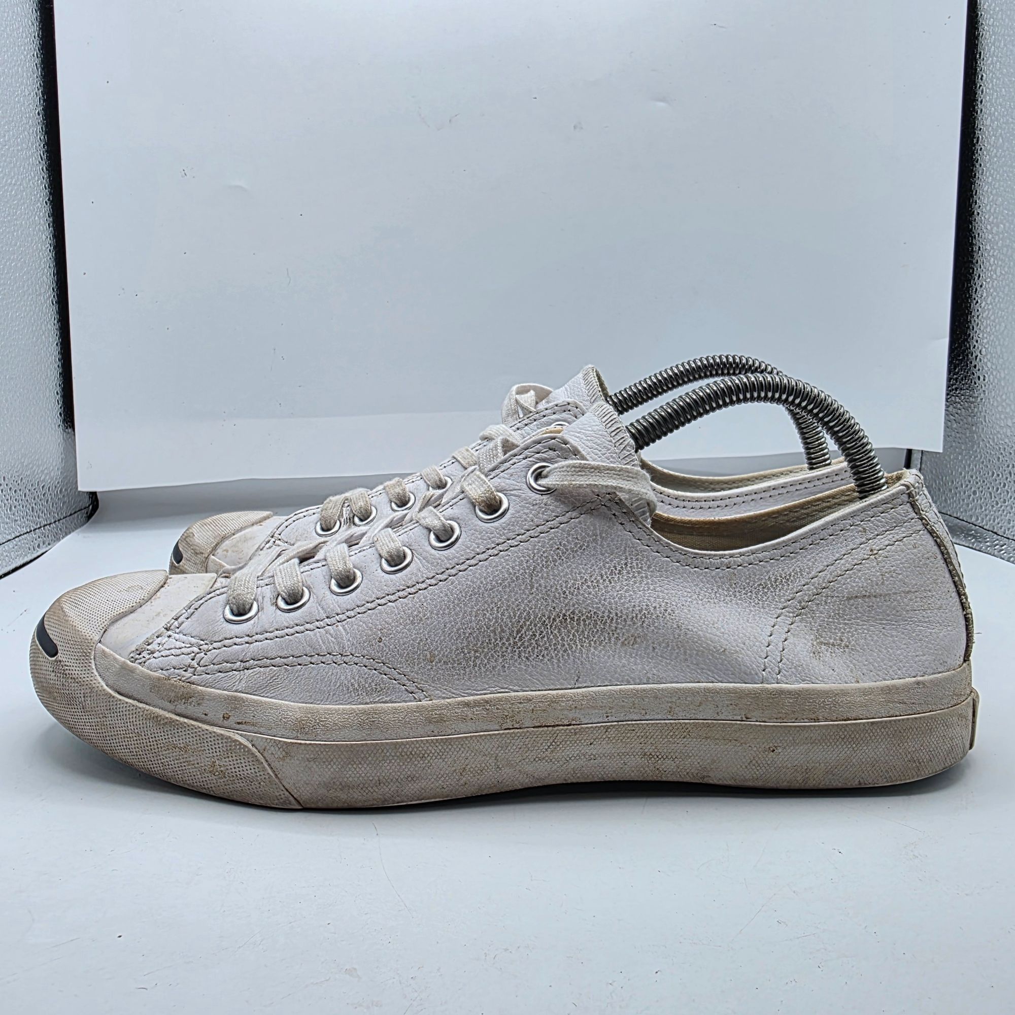 Converse Converse Jack Purcell Mens Size 8.5 White Shoes Leather Casu Size US 8.5 / EU 41-42 - 13 Thumbnail