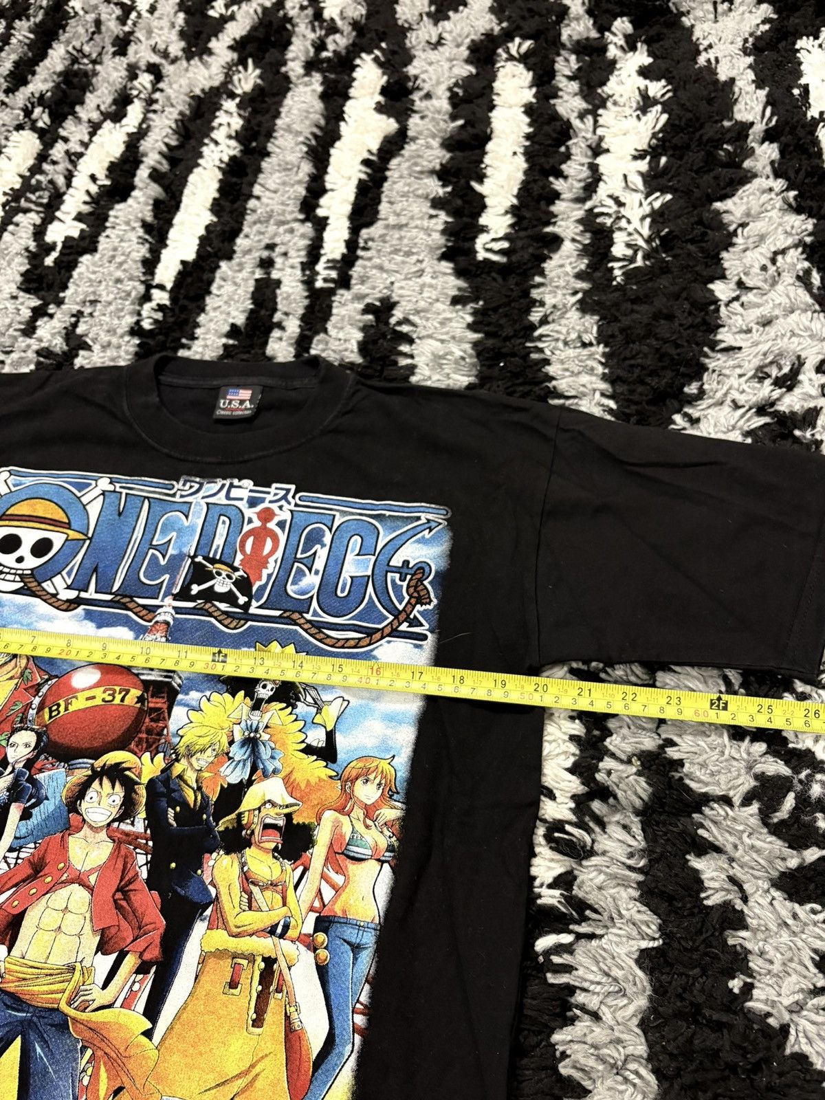 Anime One piece anime big graphic rare t-shirt vintage style y2k Size US L / EU 52-54 / 3 - 5 Thumbnail