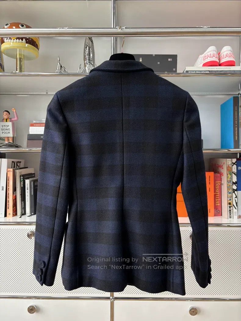 Dior Dior Blue and black plaid double-breasted suit jacket Size XS / US 0-2 / IT 36-38 - 4 Thumbnail
