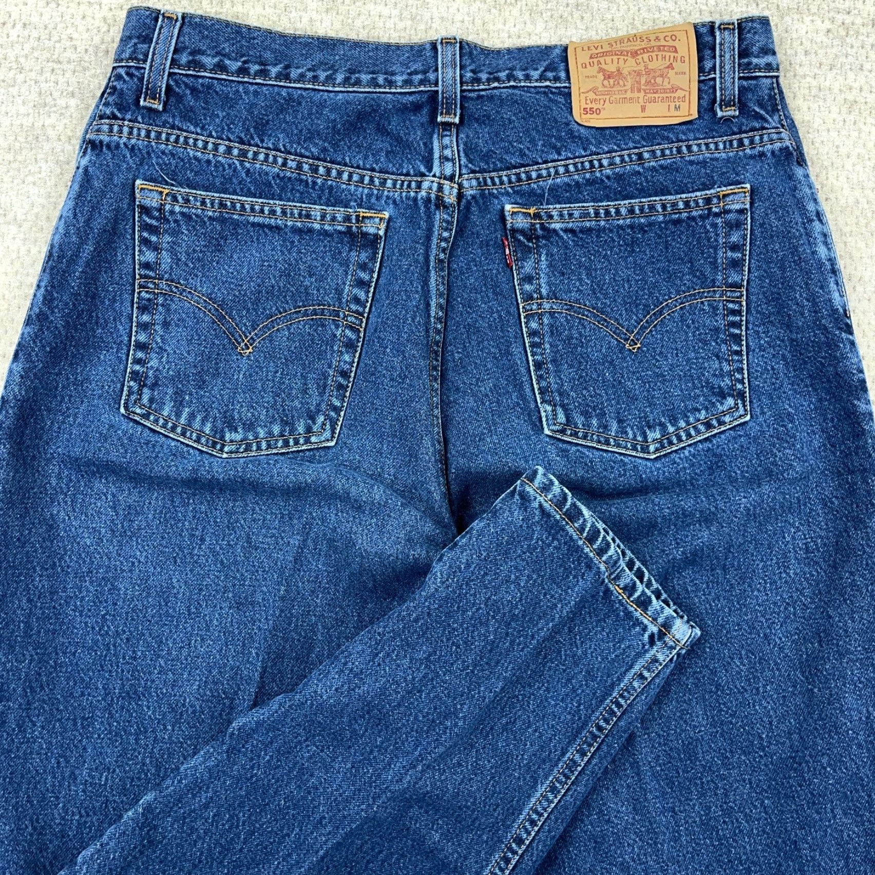 Levi's VINTAGE Levi's 550 Jeans Women 16 Relaxed Fit Tapered 33x30 Blue 90s USA Mens? Womens Size 38" / US 16 / IT 52 - 3 Thumbnail
