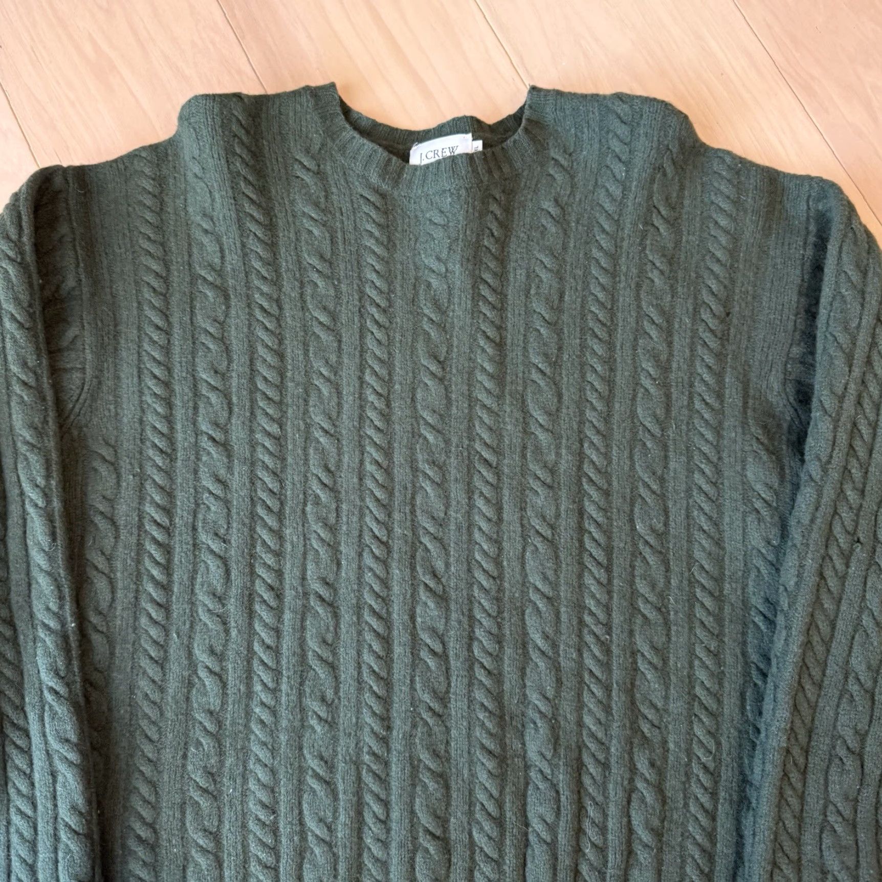 J.Crew VINTAGE J.CREW Wool Sweater XL Green Oarsman Minimalist 90s Hip Hop Hippie Hipster Nature Outdoor American Crew Neck Pullover Knit Shirt Mens Size US XL / EU 56 / 4 - 4 Thumbnail