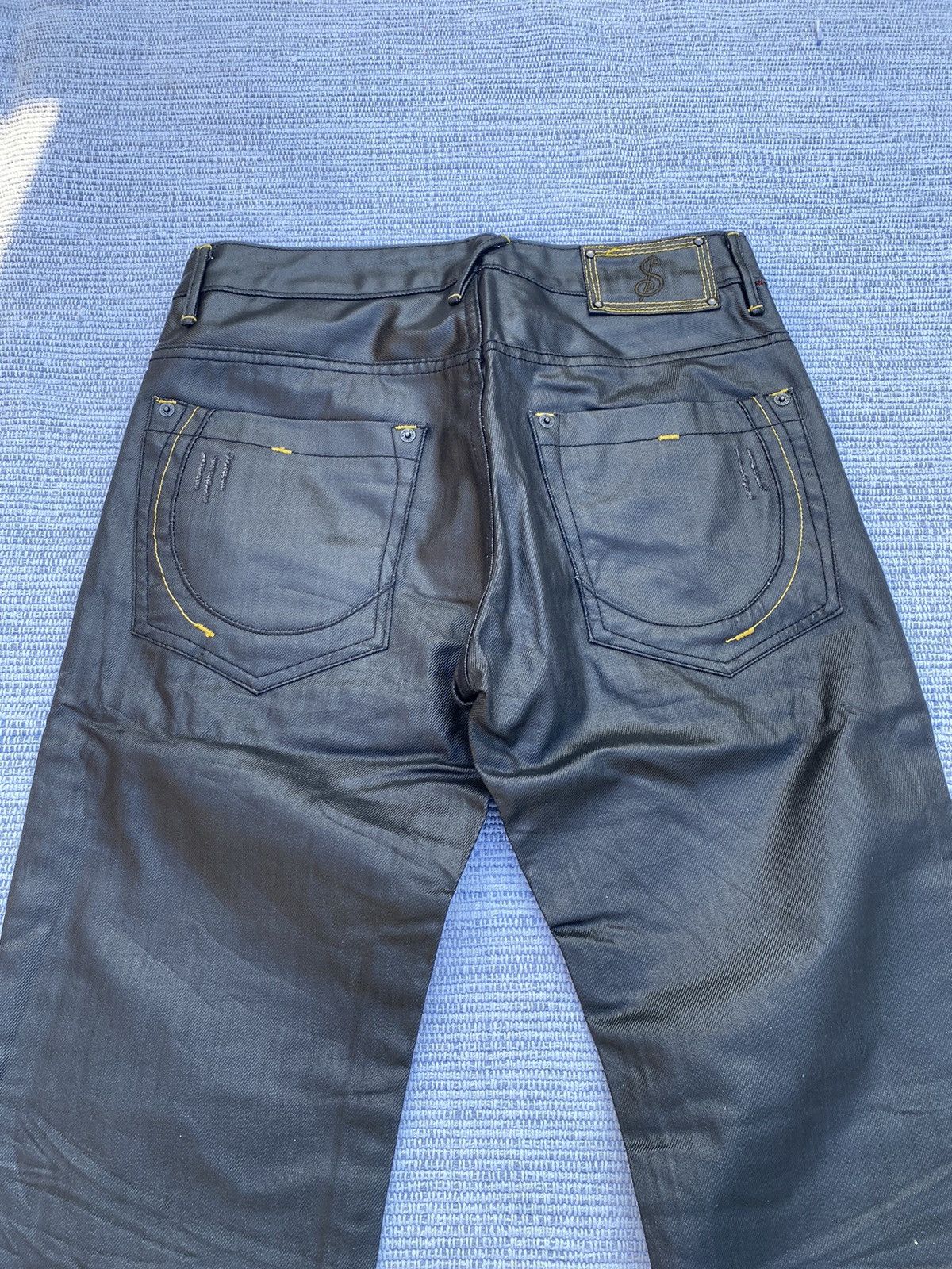 Japanese Brand sabi sabi deluxe wax jeans Size US 32 / EU 48 - 4 Thumbnail
