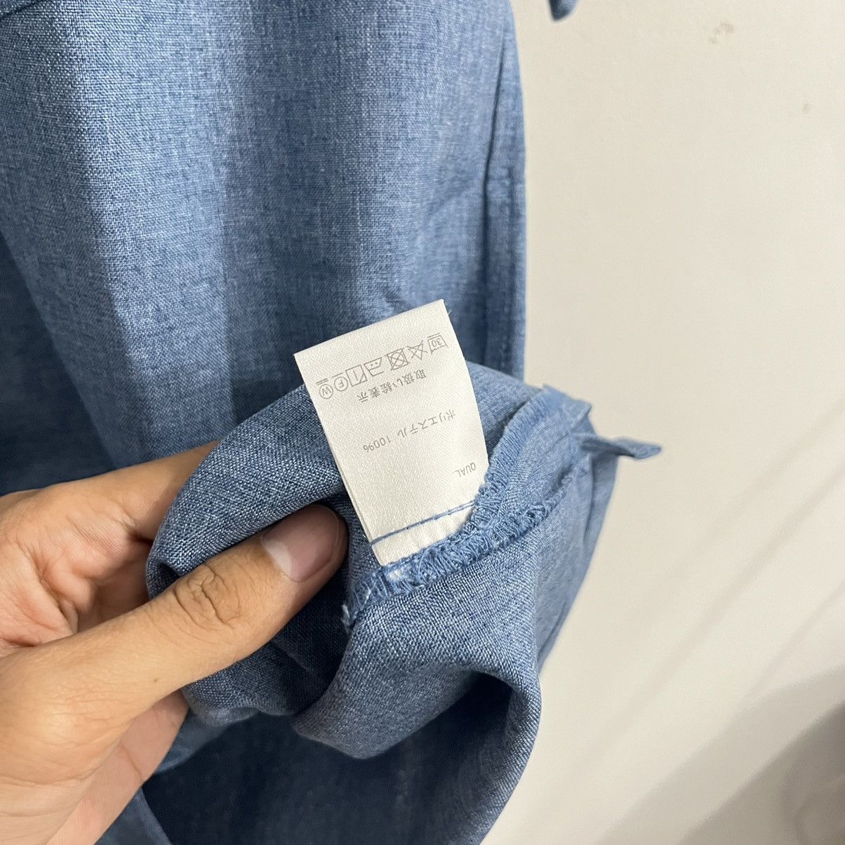 Issey Miyake Mono Mart - Basic Blue Button Up Shirt Size US M / EU 48-50 / 2 - 5 Thumbnail