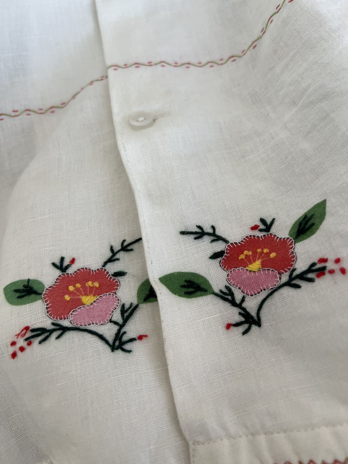 Bode Bode embroidered flower button shirt l/xl Size US L / EU 52-54 / 3 - 4 Thumbnail